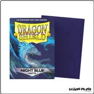 Sleeve - Dragon Shield - Protèges Cartes - Format Standard - Night Blue Mat - par 100