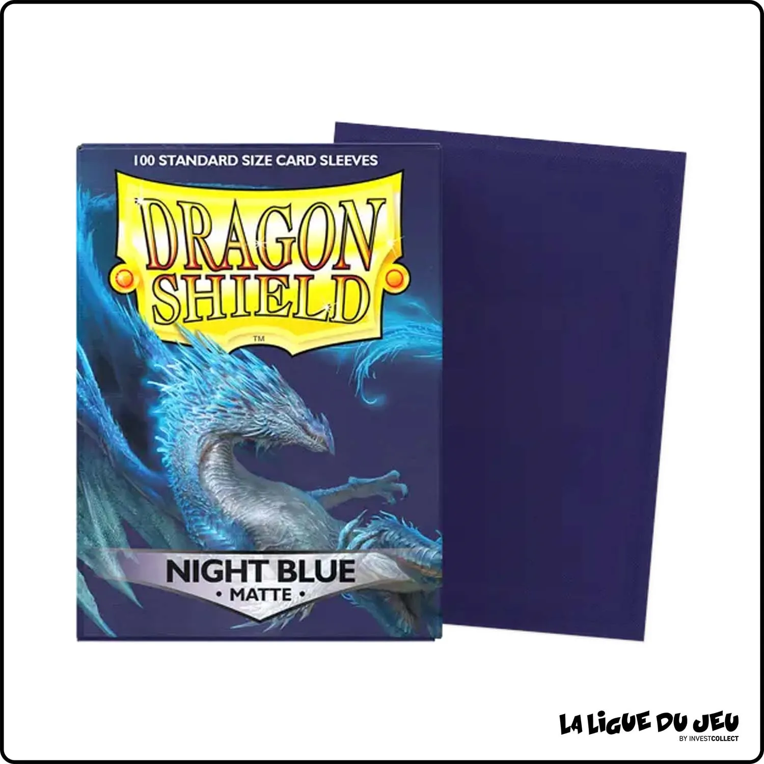 Sleeve - Dragon Shield - Protèges Cartes - Format Standard - Night Blue Mat - par 100