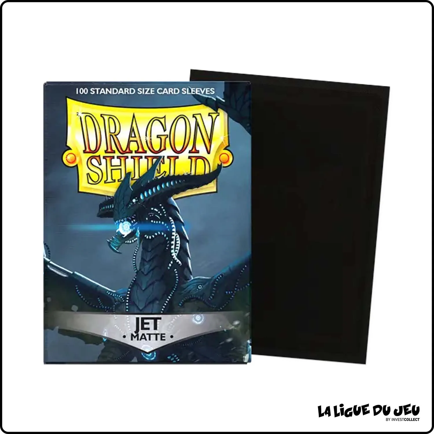 Sleeve - Dragon Shield - Protèges Cartes - Format Standard - Jet Mat - par 100