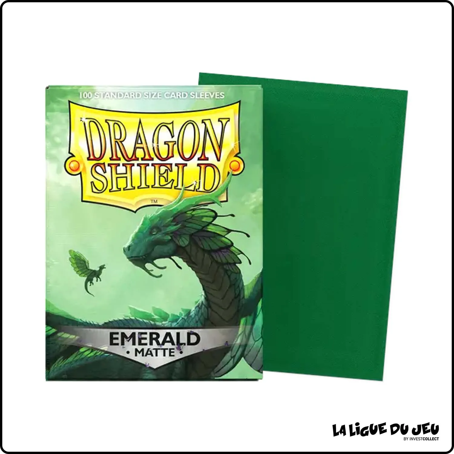 Sleeve - Dragon Shield - Protèges Cartes - Format Standard - Emerald Mat - par 100