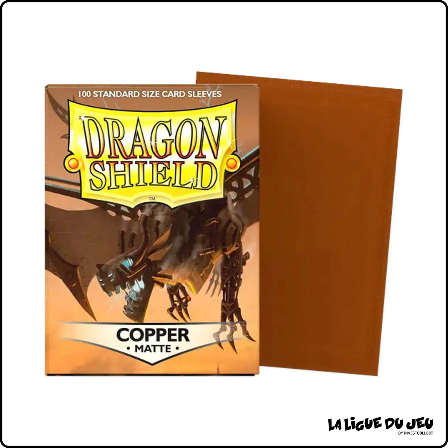 Sleeve - Dragon Shield - Protèges Cartes - Format Standard - Copper Mat - par 100