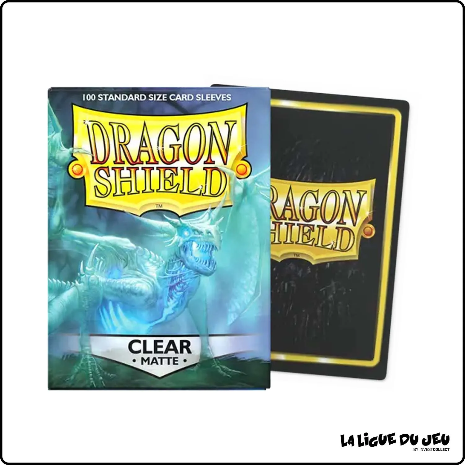 Sleeve - Dragon Shield - Protèges Cartes - Format Standard - Clear Mat - par 100