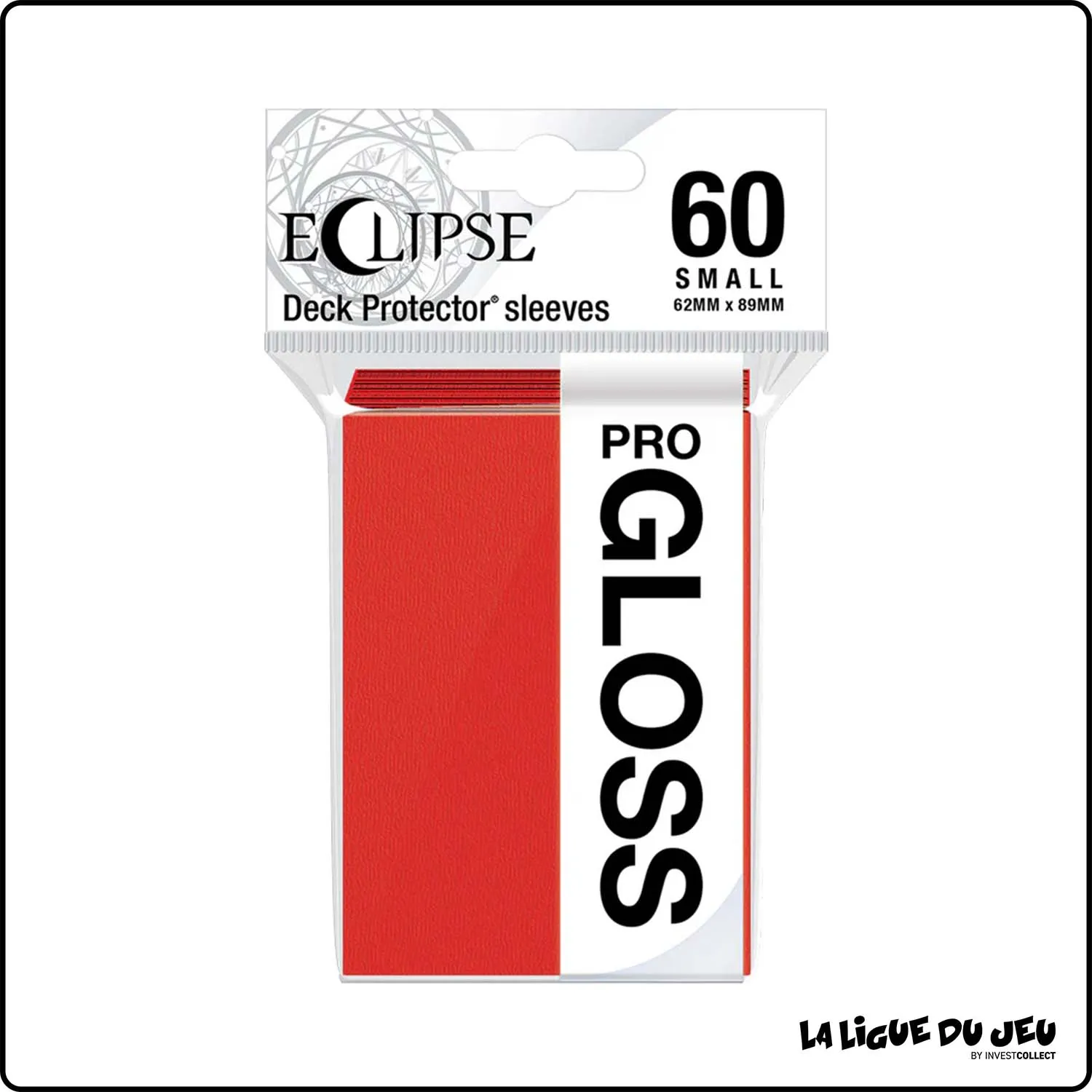 Sleeve - Ultra Pro - Eclipse - Protèges Cartes Small - Format Japonais - Rouge - par 60