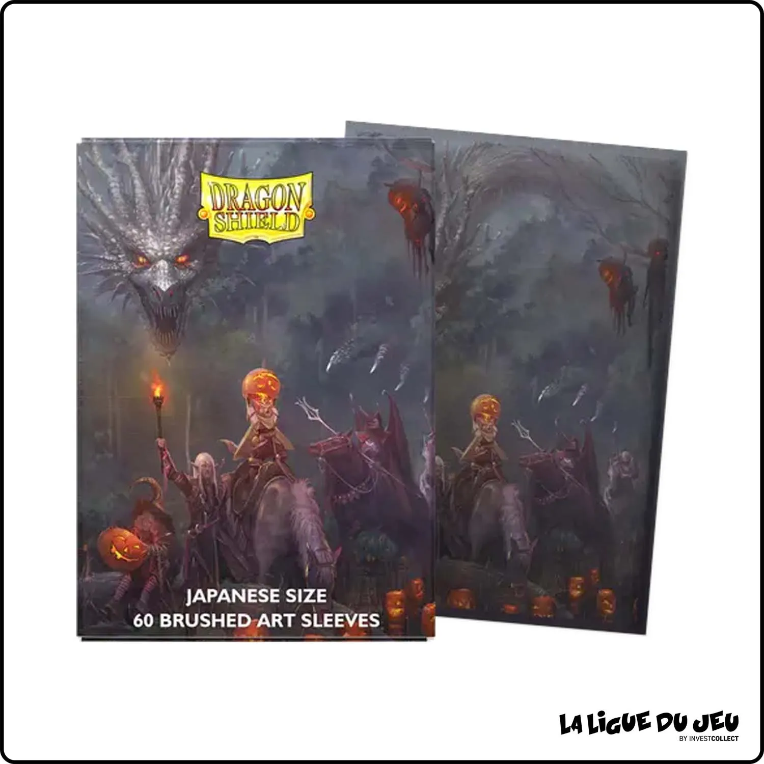 Sleeve - Dragon Shield - Protèges Cartes Mini - Format Japonais Art - Halloween Dragon 2022 - par 60