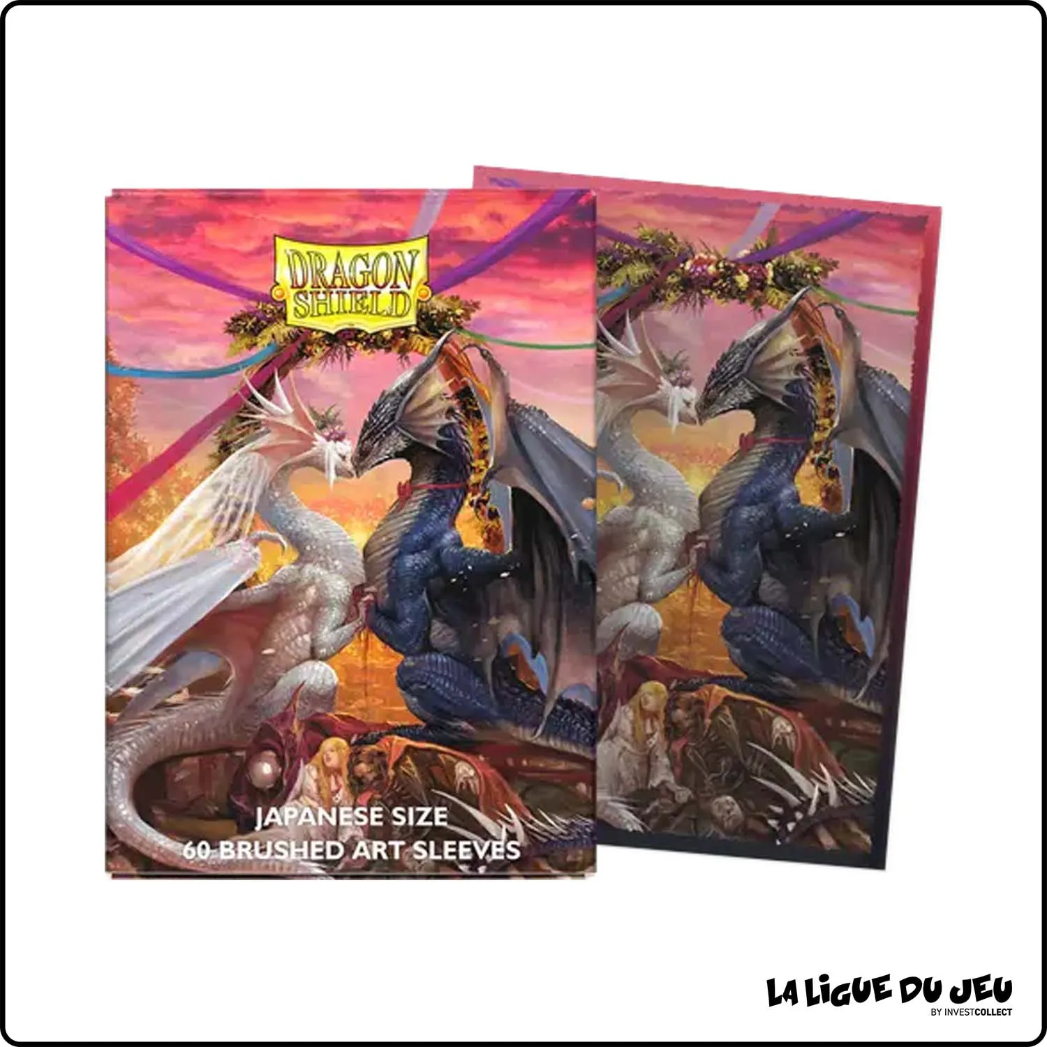 Sleeve - Dragon Shield - Protèges Cartes Mini - Format Japonais Art - Valentine Dragon 2023 - par 60