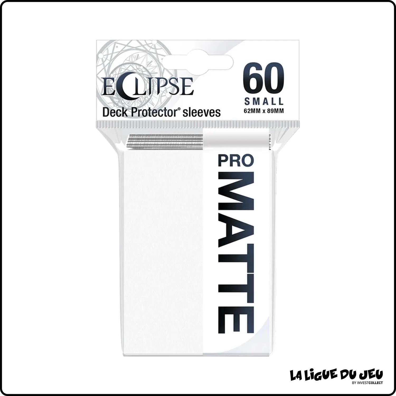 Sleeve - Ultra Pro - Eclipse - Protèges Cartes Small - Format Japonais - Blanc Matte - par 60