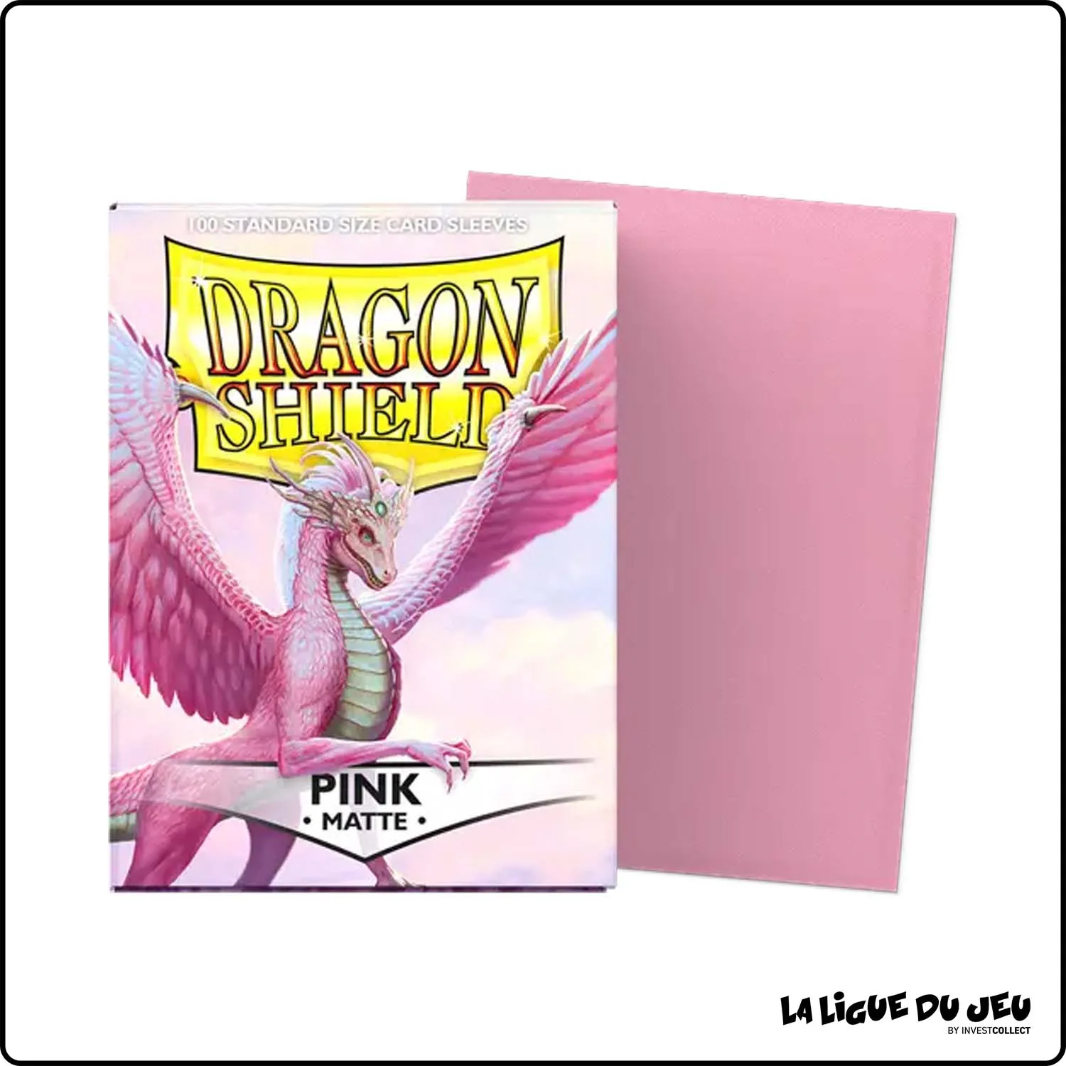 Sleeve - Dragon Shield - Protèges Cartes - Format Standard - Pink Mat - par 100