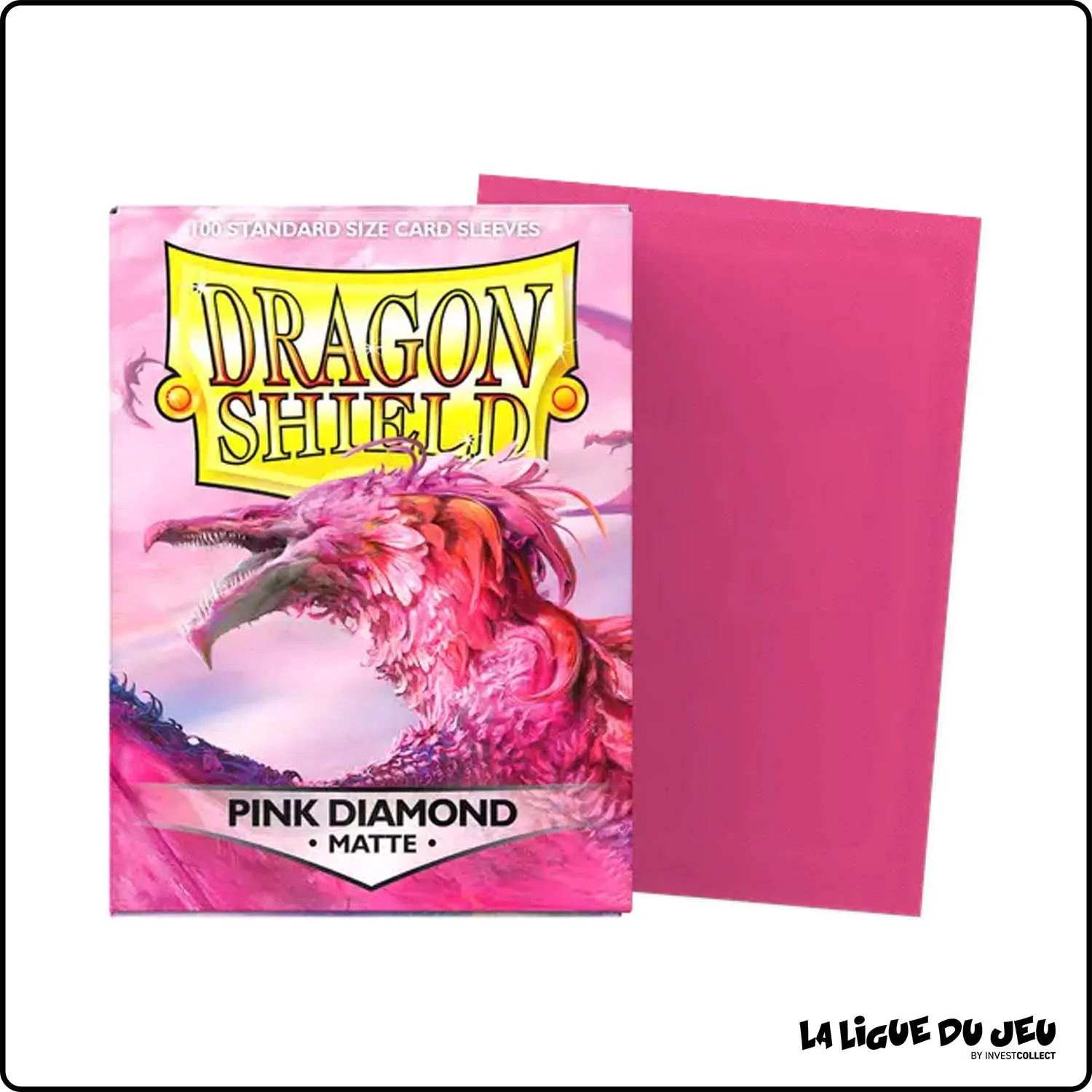 Sleeve - Dragon Shield - Protèges Cartes - Format Standard - Pink Diamond Mat - par 100