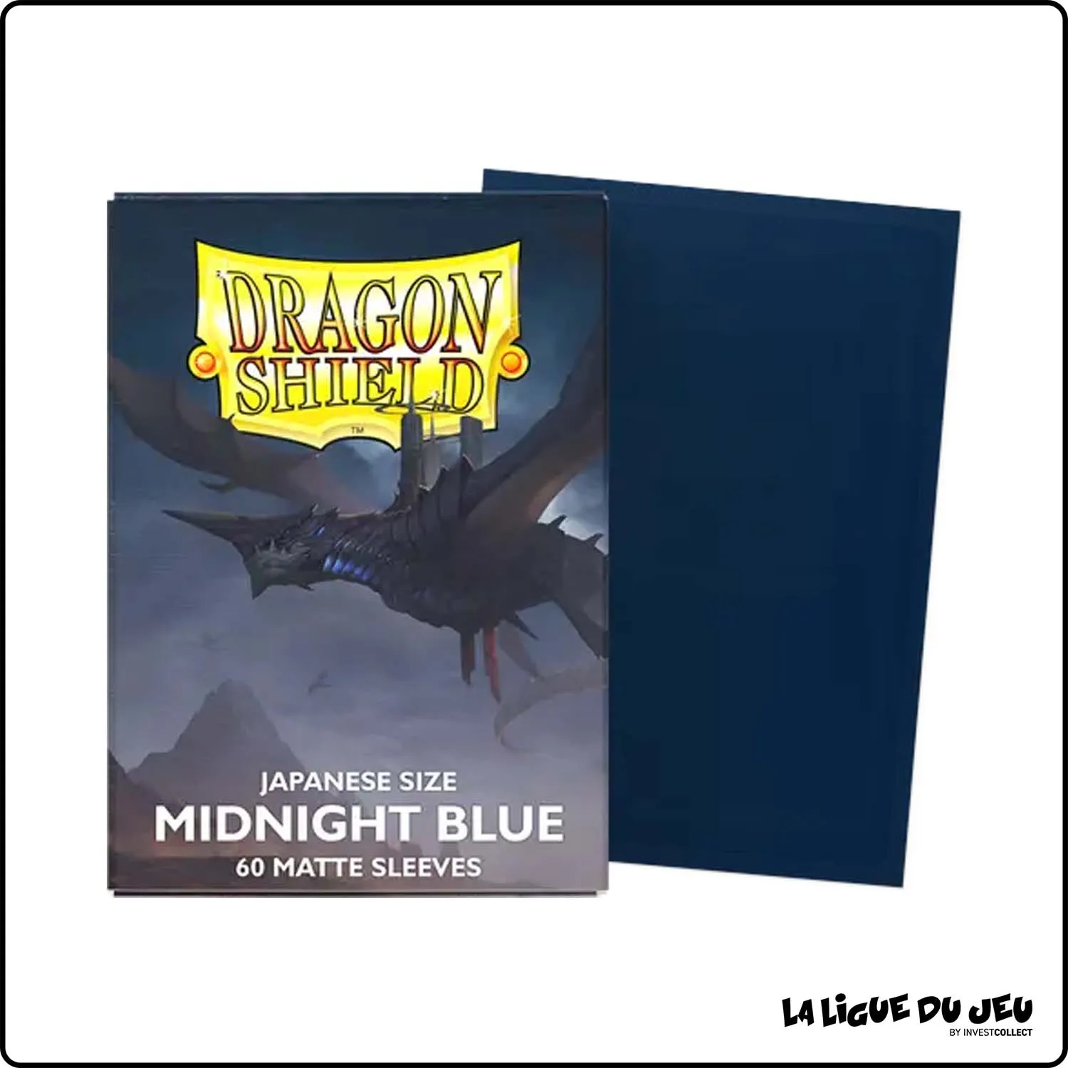 Sleeve - Dragon Shield - Protèges Cartes Mini - Format Japonais - Midnight Blue - par 60