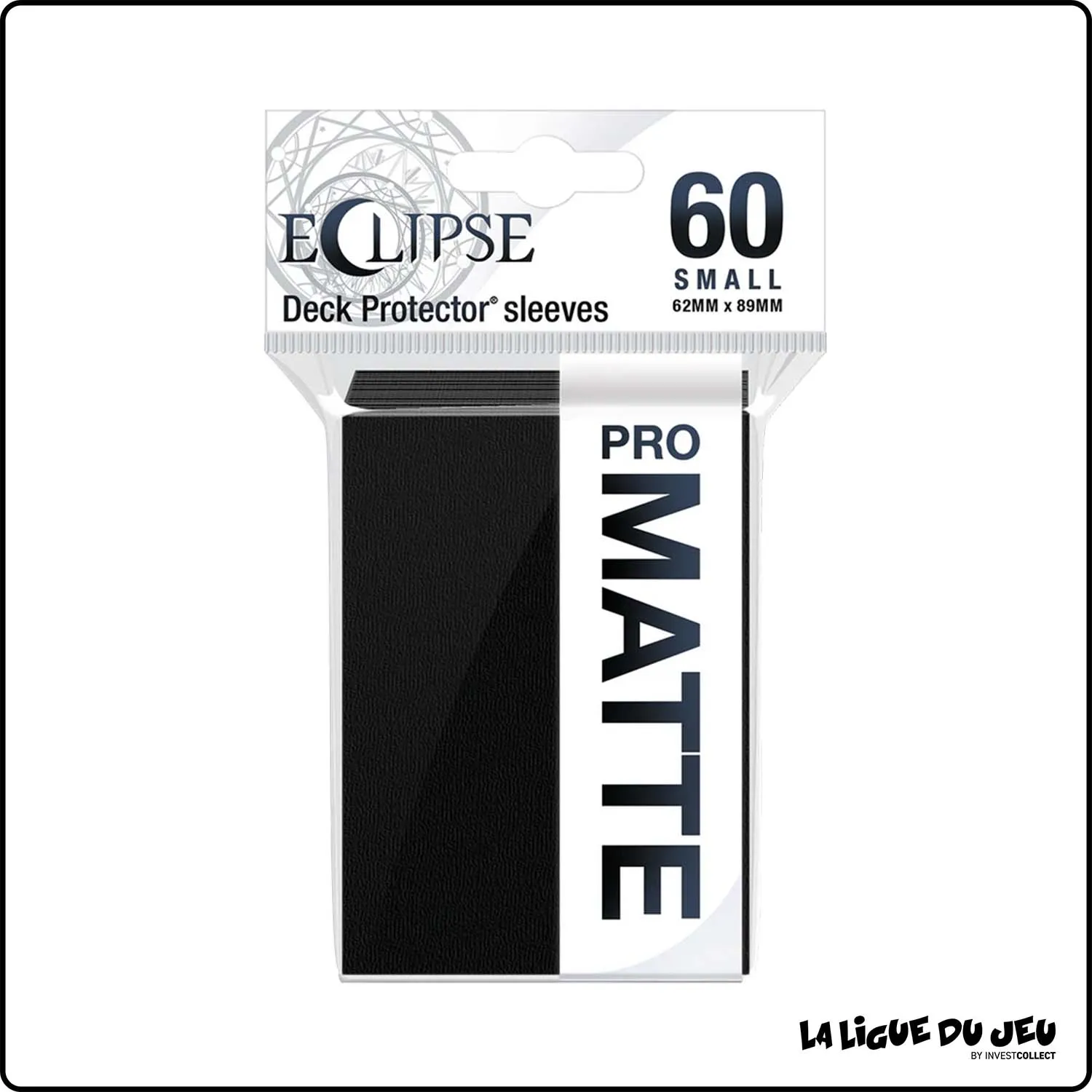 Sleeve - Ultra Pro - Eclipse - Protèges Cartes Small - Format Japonais - Noir Matte - par 60