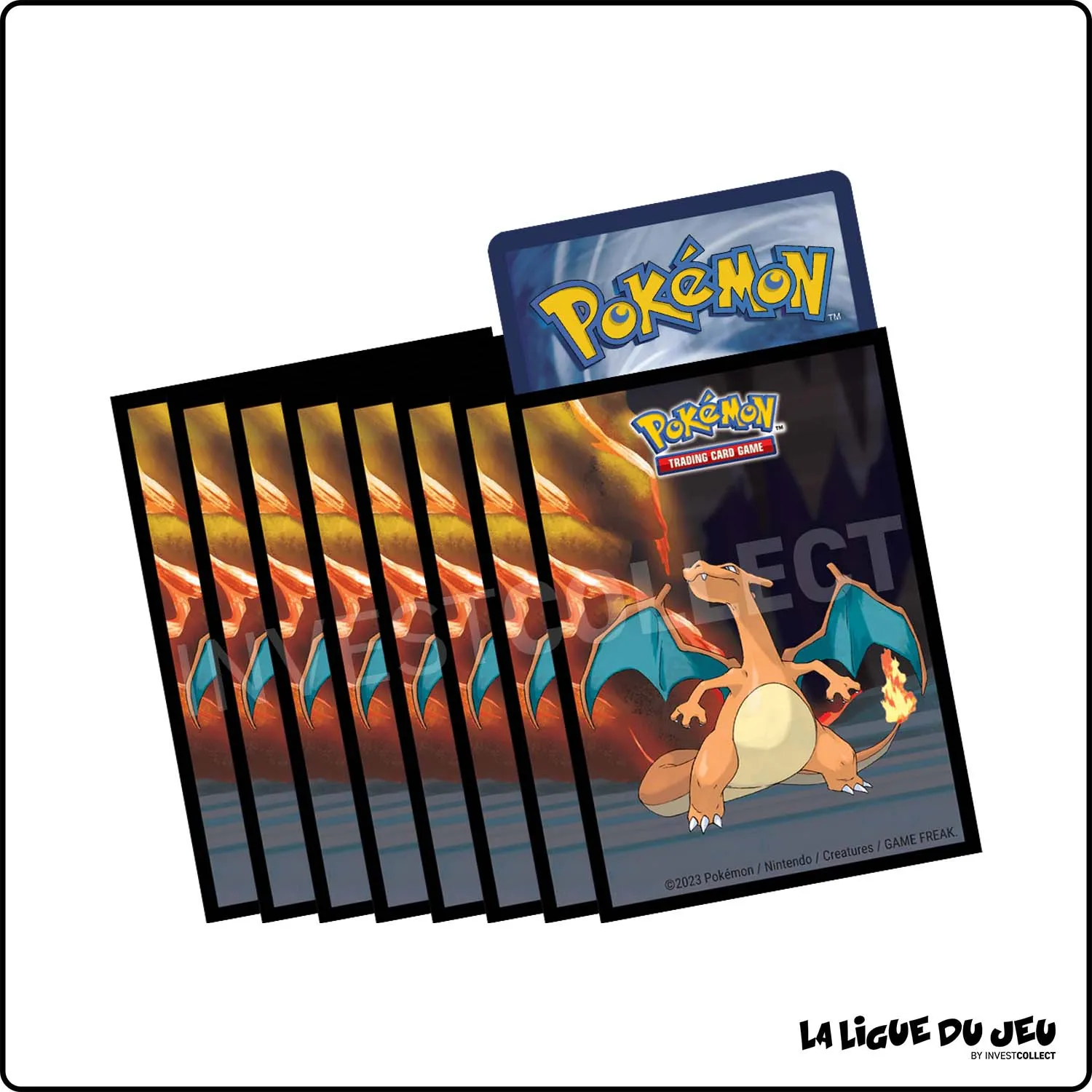 Sleeve - Pokemon - Ultra PRO - Protèges Cartes - Format Standard - Scorching Summit - Dracaufeu - par 65