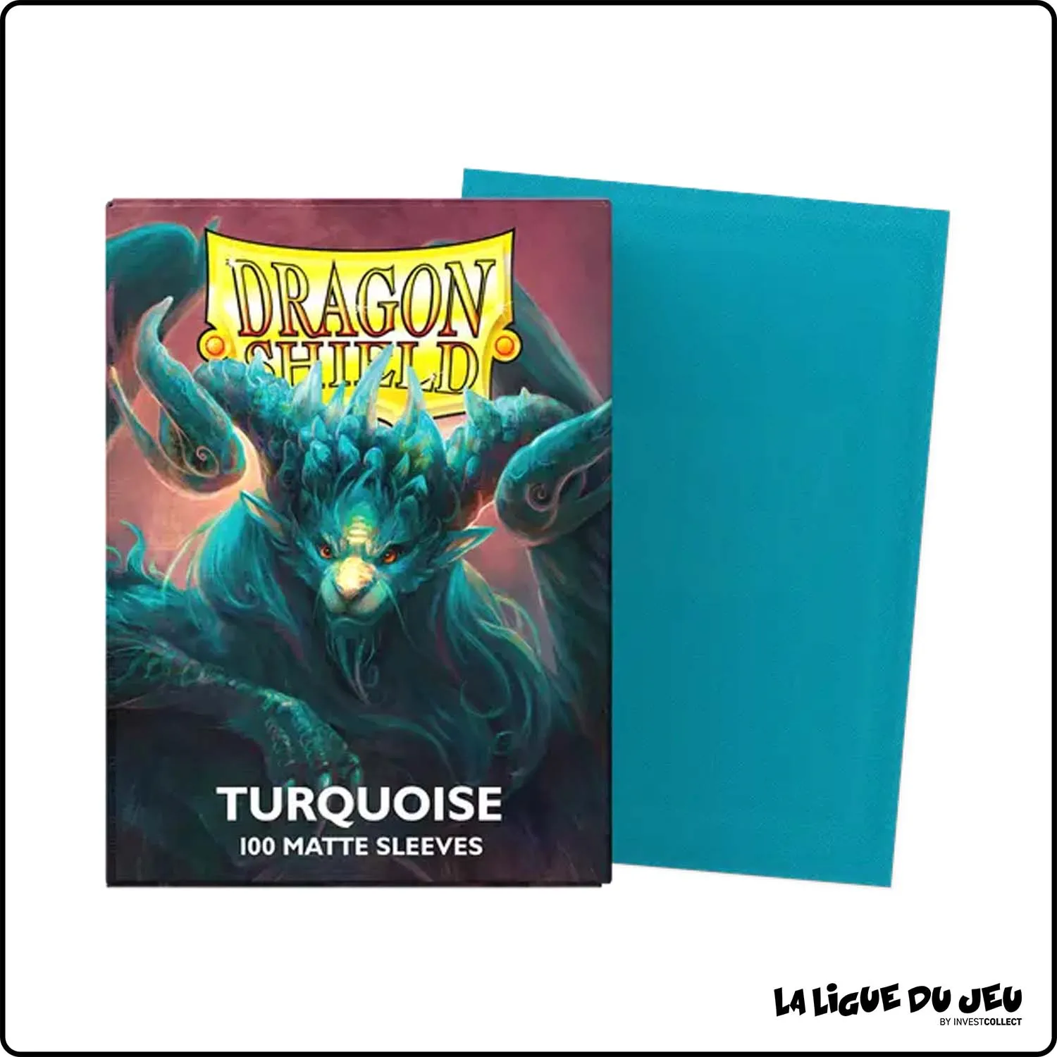 Sleeve - Dragon Shield - Protèges Cartes - Format Standard - Turquoise Mat - par 100