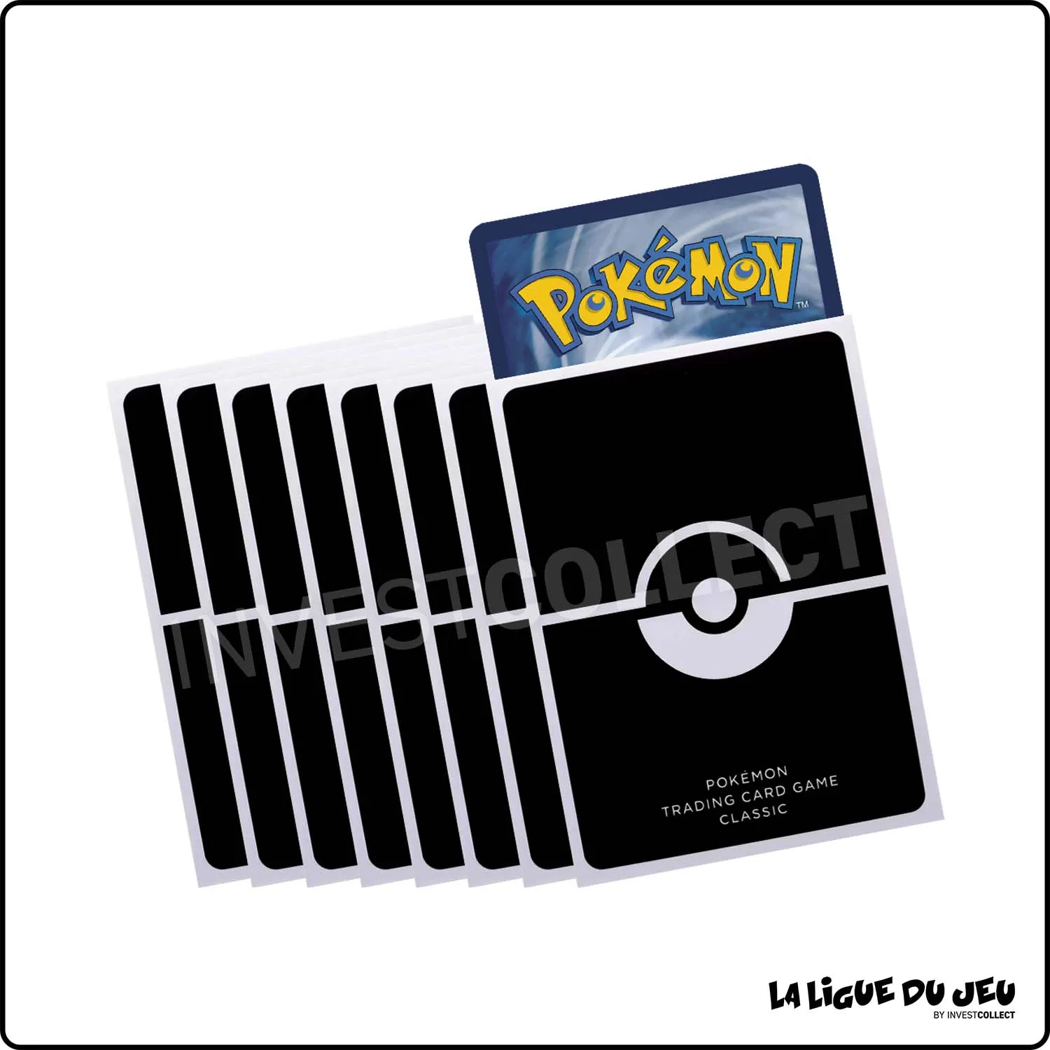 Sleeve - Pokemon - Trading Card Game Classic - Noir - Scellé - par 60