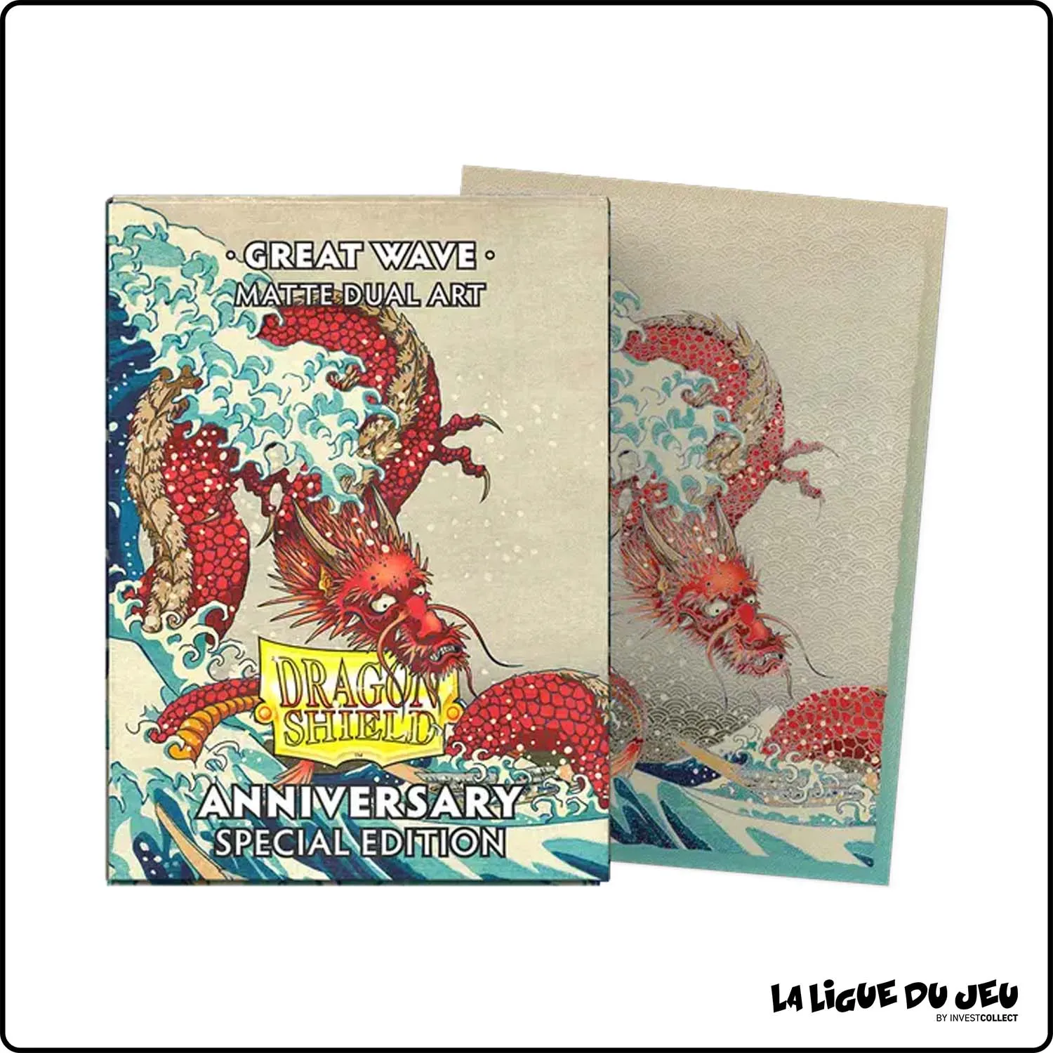 Sleeve - Dragon Shield - Protèges Cartes - Format Standard - The Great Wave of Kanagawa - Anniversary Special Edition - par 100