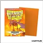 Sleeve - Dragon Shield - Protèges Cartes - Format Standard - Orange Mat - par 100