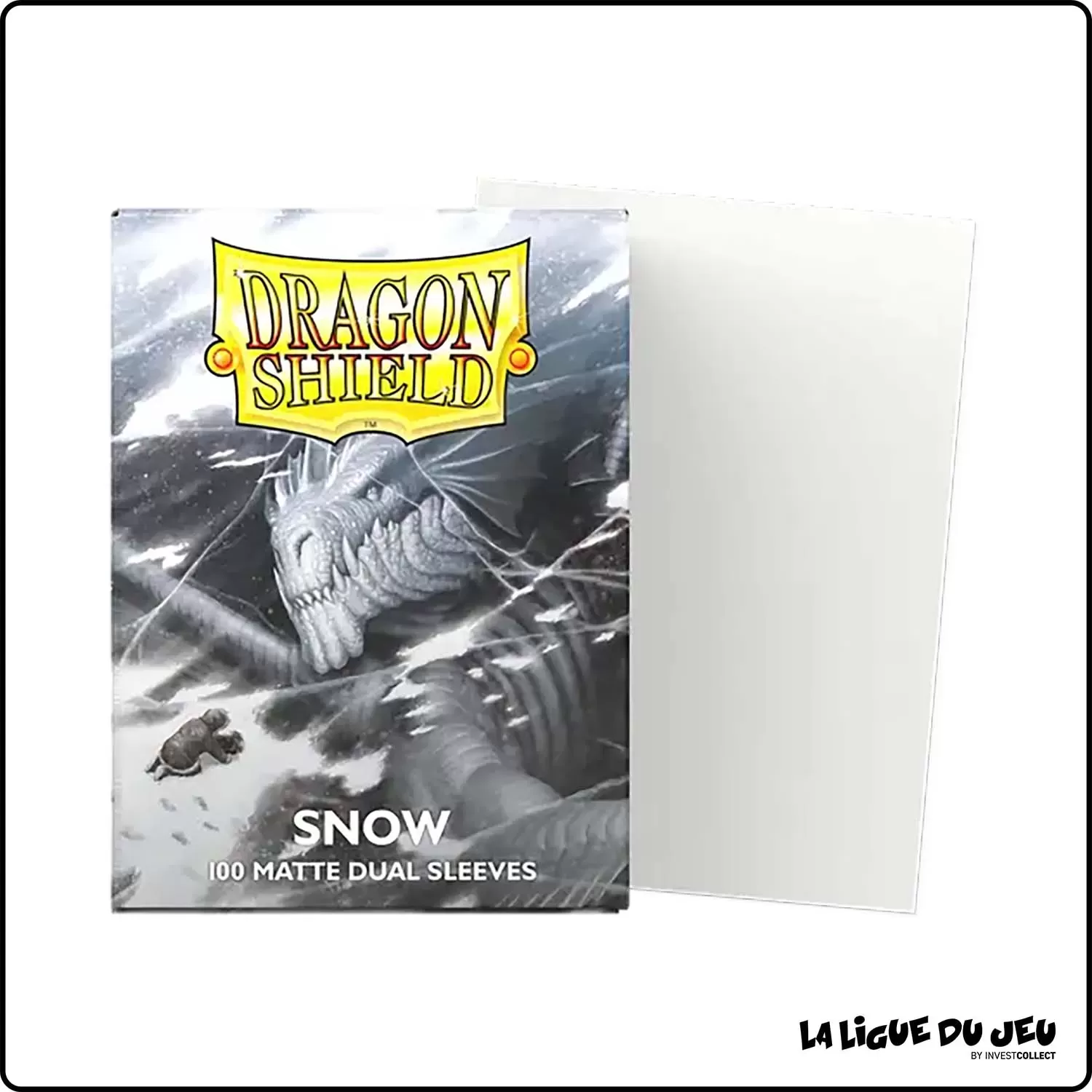 Sleeve - Dragon Shield - Format Standard - Dual Matte - Snow - Par 100