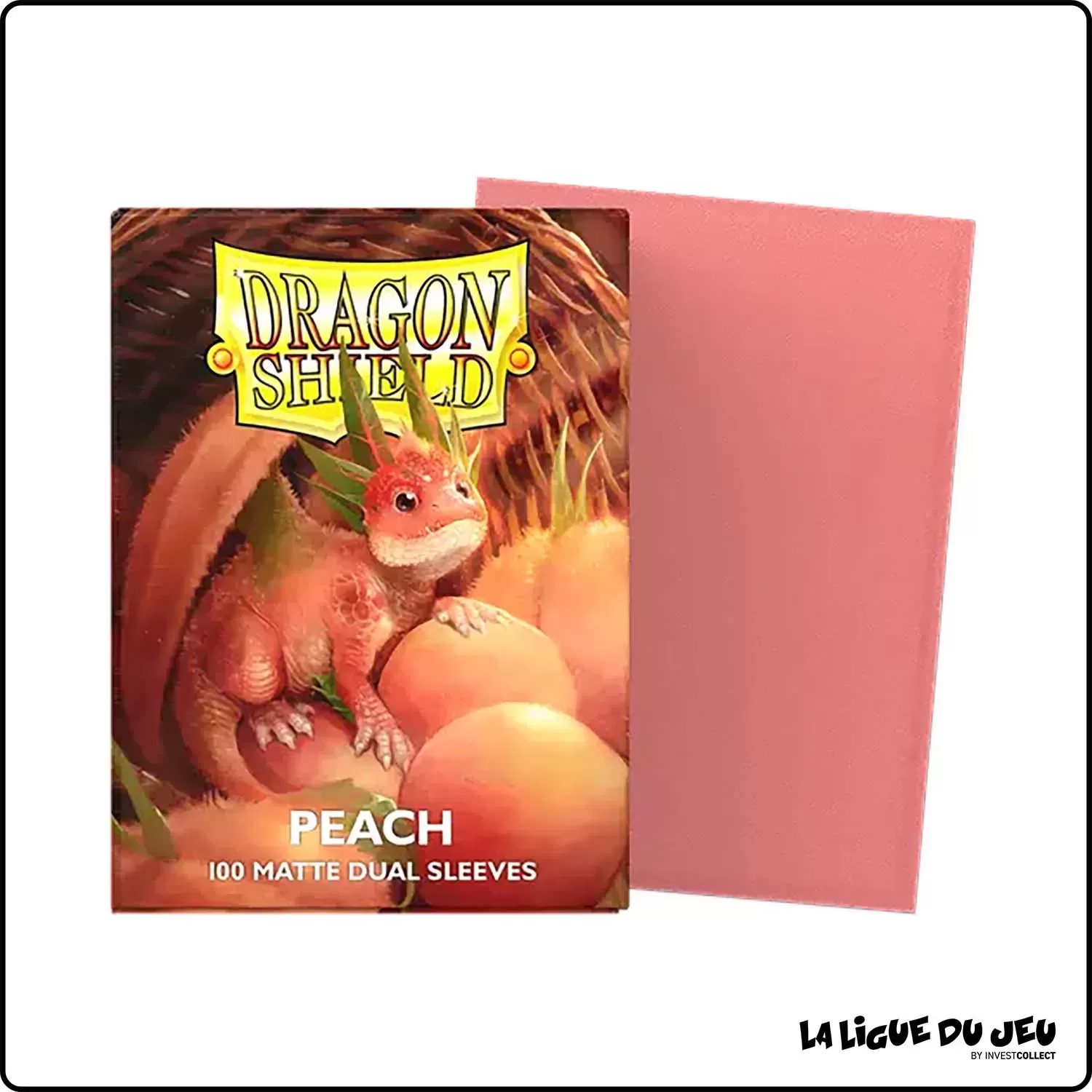 Sleeve - Dragon Shield - Format Standard - Dual Matte - Peach - Par 100