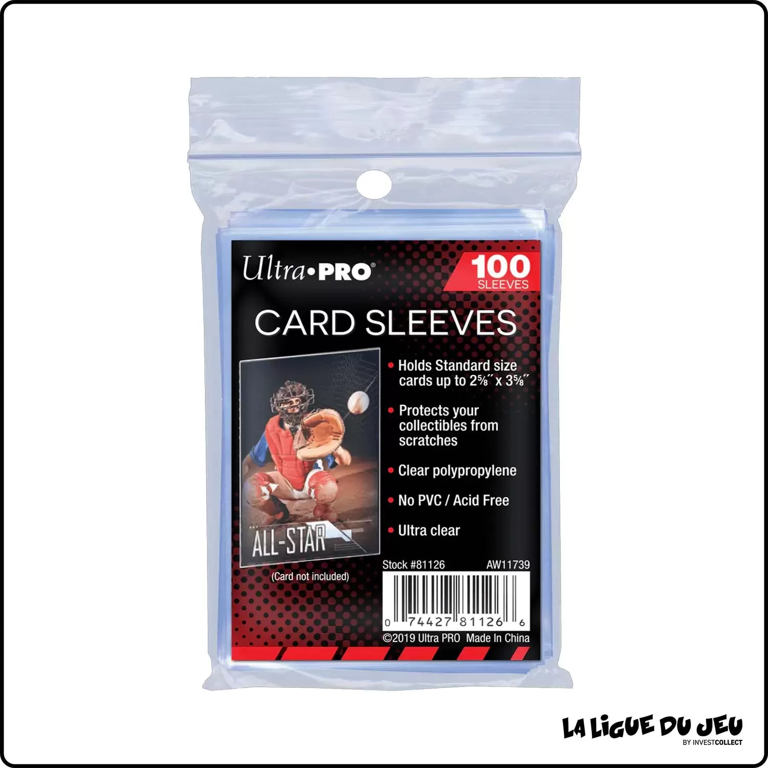 Sleeve - Ultra Pro - Format Standard - Soft - Transparent - Par 100