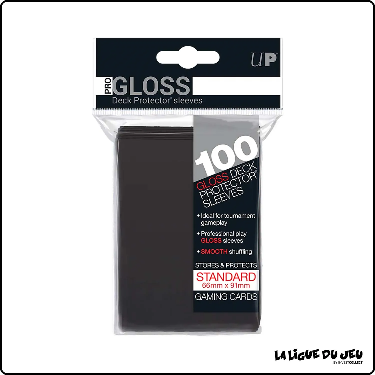 Sleeve - Ultra Pro - Format Standard - Gloss - Noir - Par 100