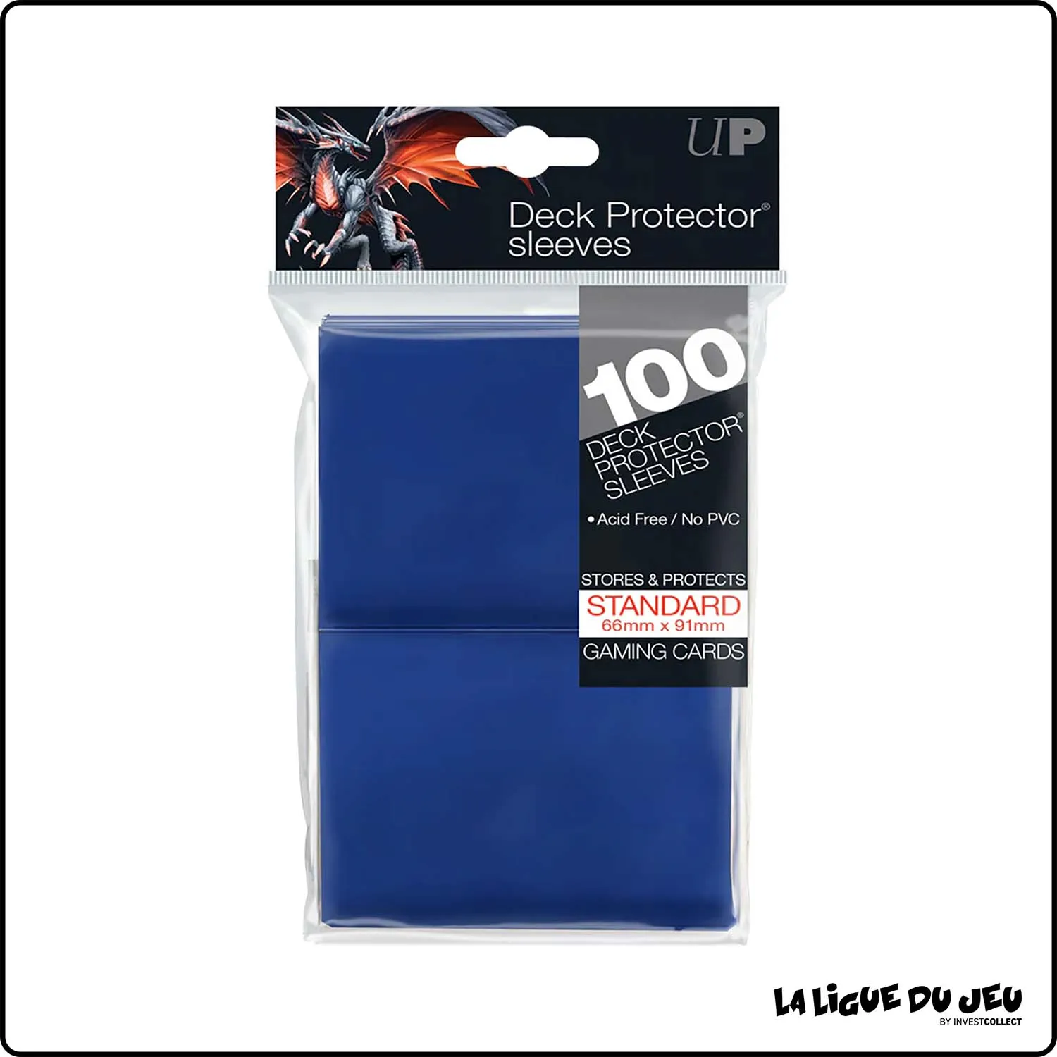 Sleeve - Ultra Pro - Format Standard - Gloss - Bleu Foncé - Par 100