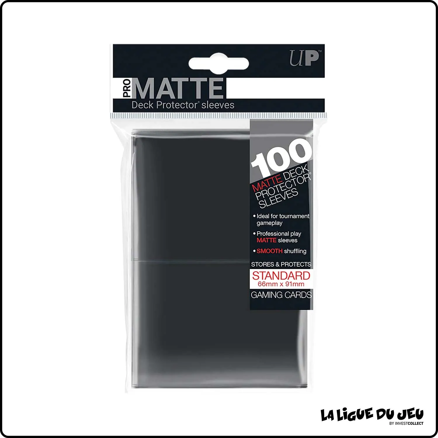 Sleeve - Ultra Pro - Format Standard - Matte - Noir - Par 100