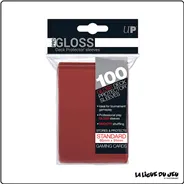 Sleeve - Ultra Pro - Format Standard - Gloss - Rouge - Par 100