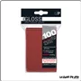 Sleeve - Ultra Pro - Format Standard - Gloss - Rouge - Par 100