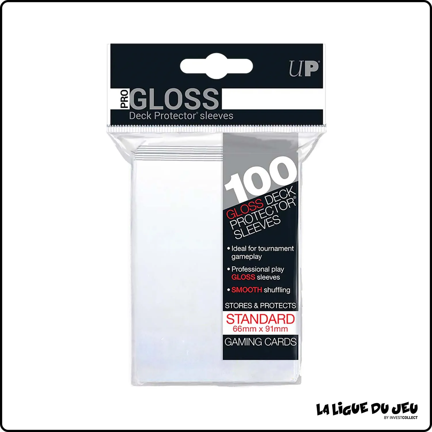 Sleeve - Ultra Pro - Format Standard - Gloss - Blanc - Par 100