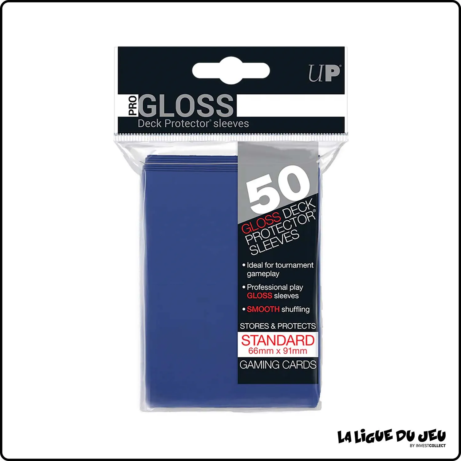 Sleeve - Ultra Pro - Format Standard - Gloss - Bleu Foncé - Par 50