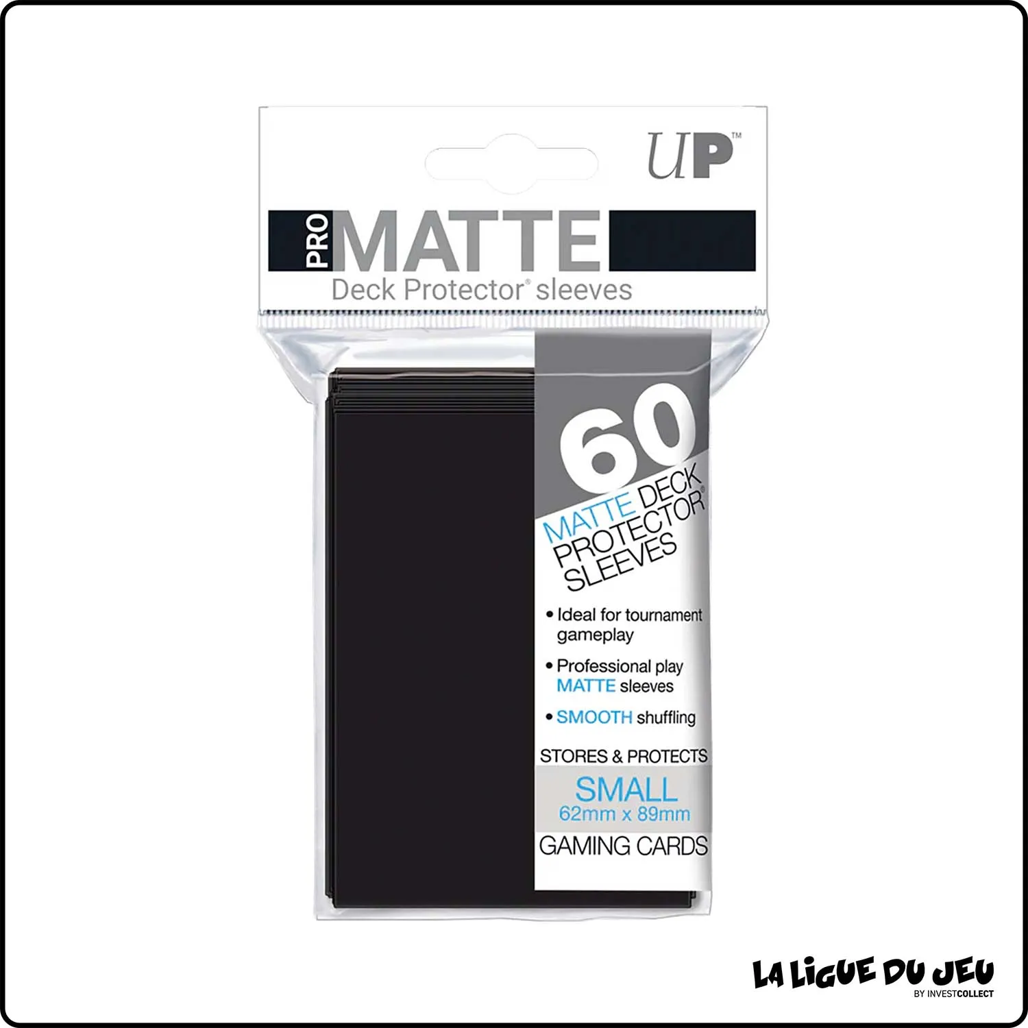 Sleeve - Ultra Pro - Format Mini Japonais - Matte - Noir - Par 60