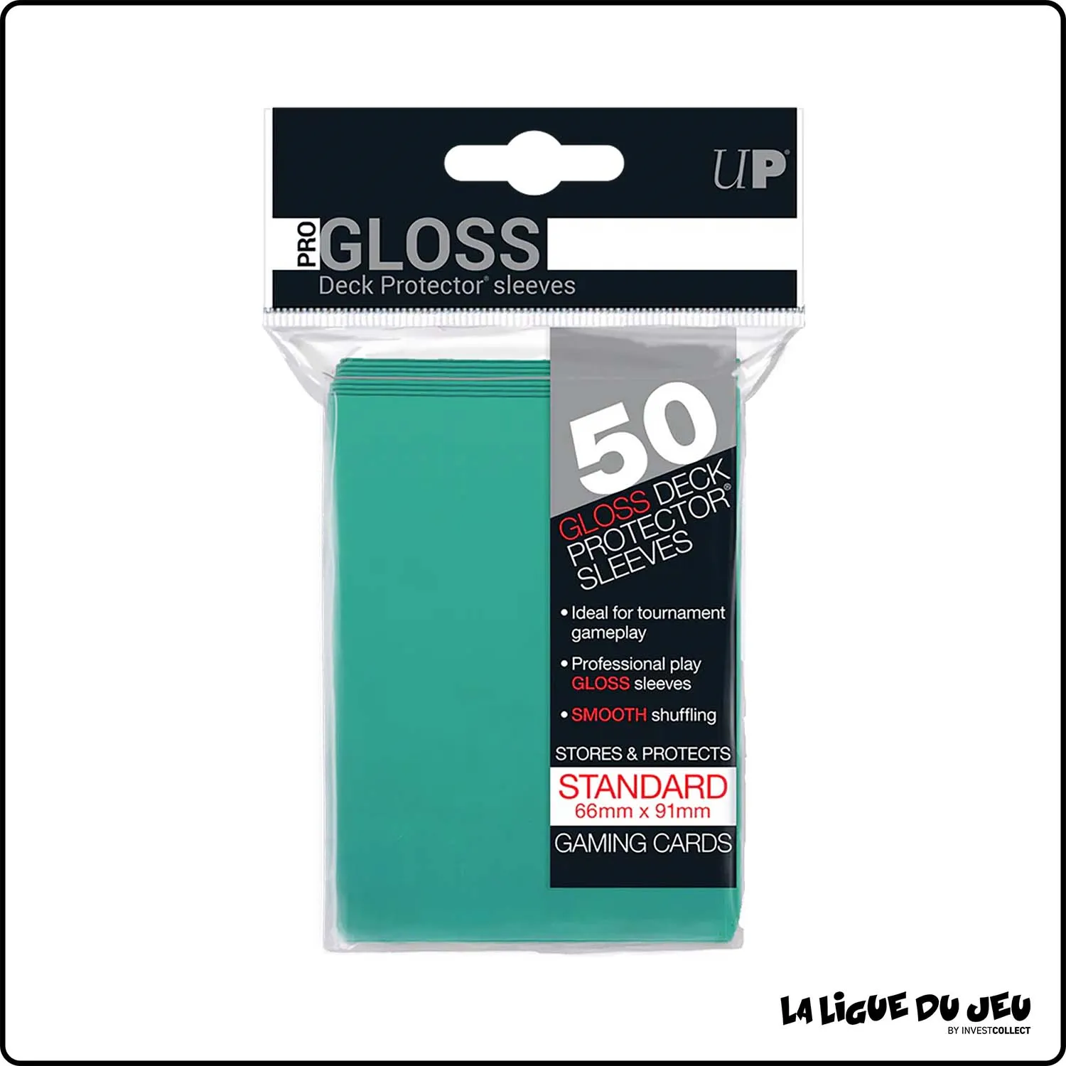 Sleeve - Ultra Pro - Format Standard - Gloss - Aqua - Par 50