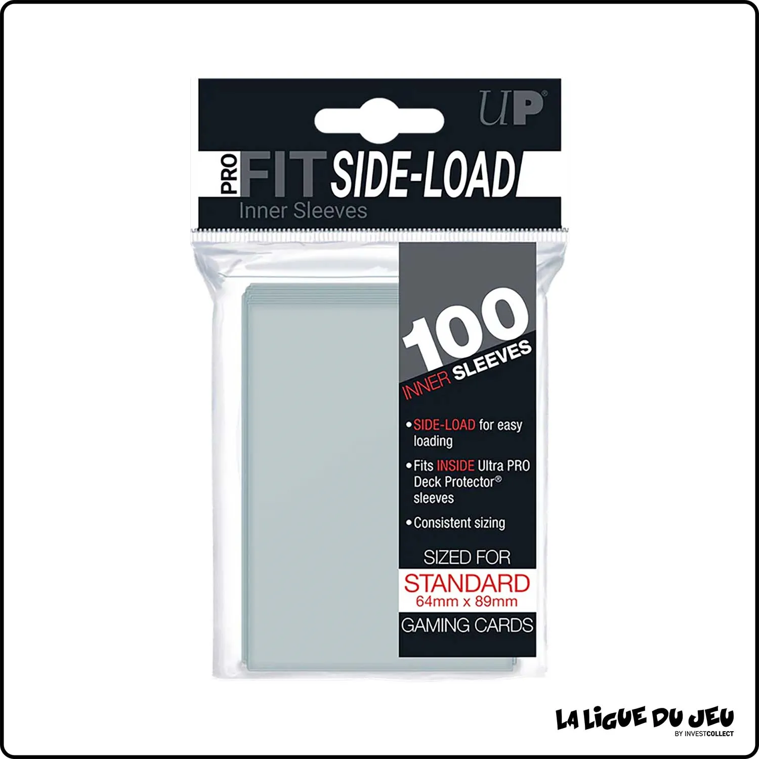 Sleeve - Ultra Pro - Format Standard - Perfect Size Side-Load - Transparent - Par 100