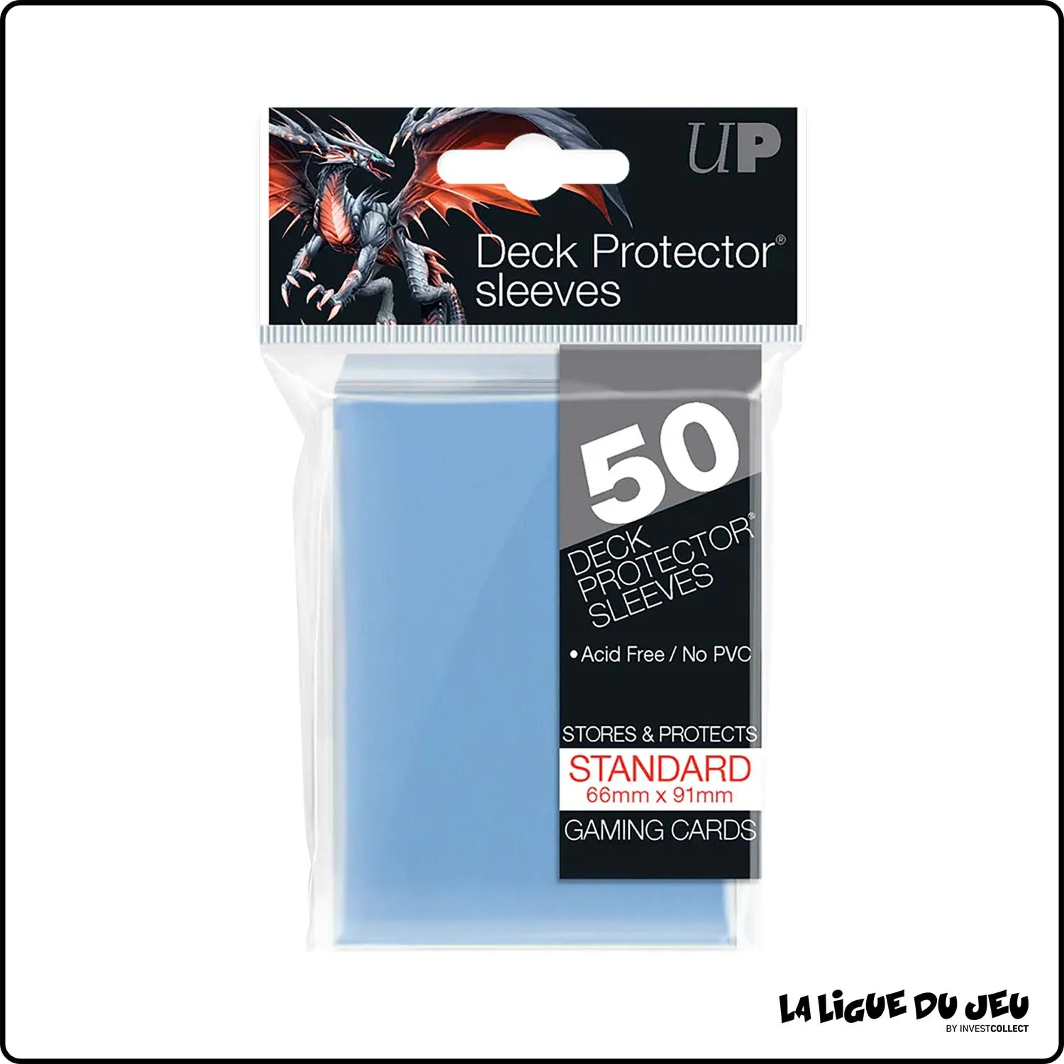 Sleeve - Ultra Pro - Format Standard - Gloss - Bleu Ciel - Par 50