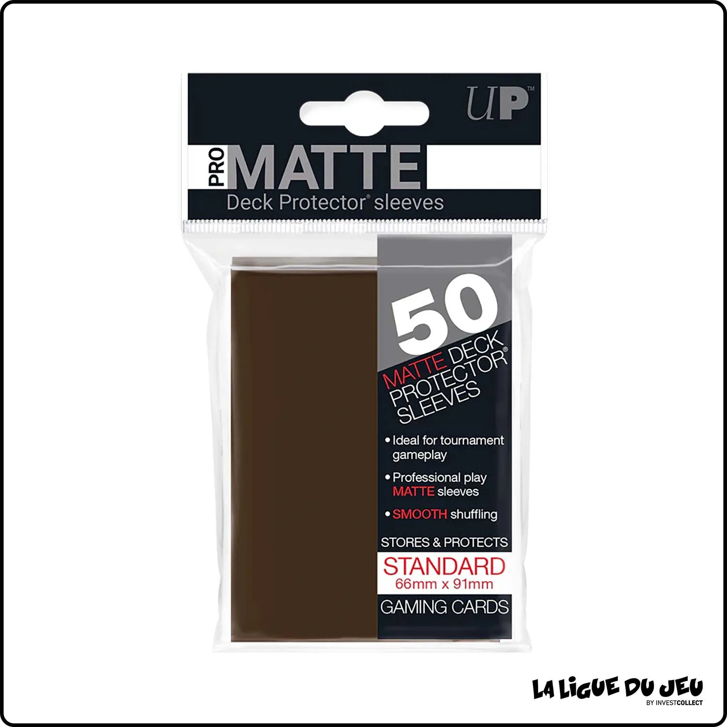 Sleeve - Ultra Pro - Format Standard - Matte - Marron - Par 50