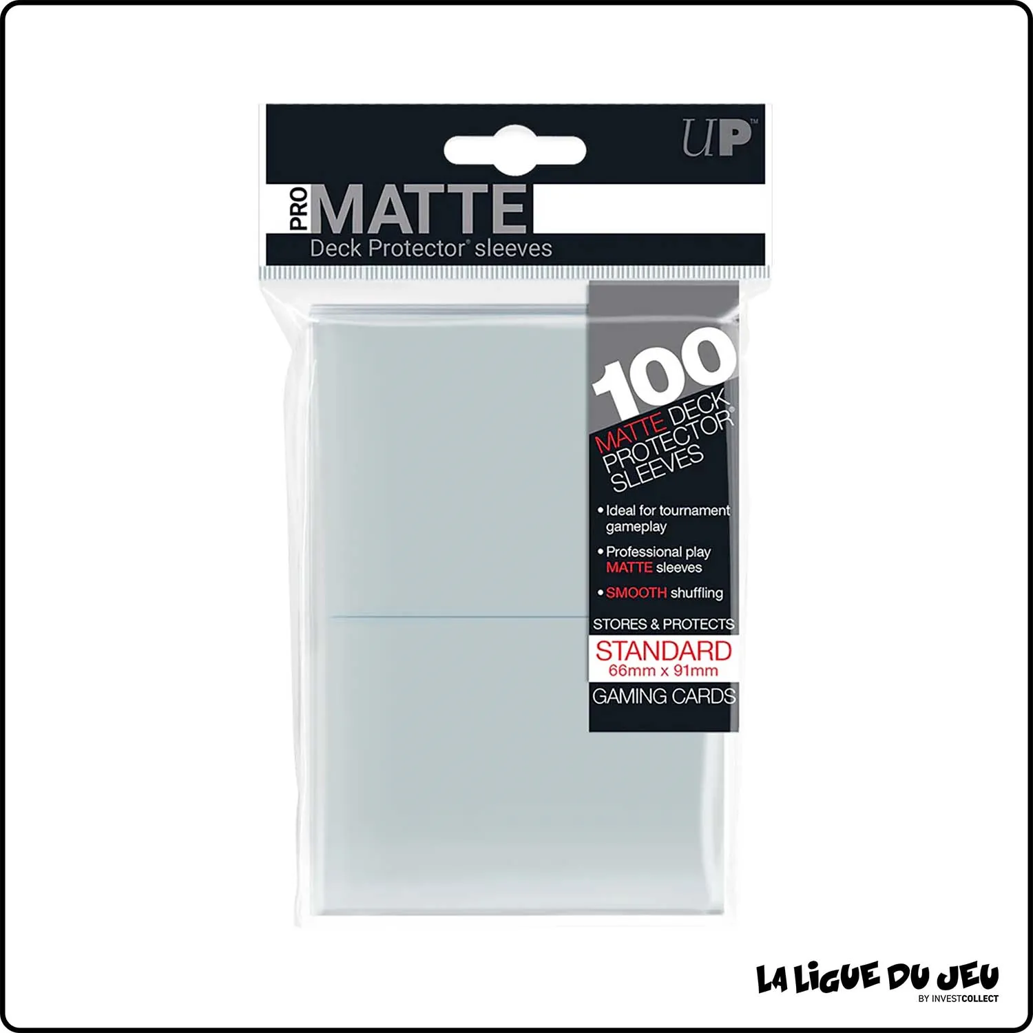 Sleeve - Ultra Pro - Format Standard - Matte - Transparent - Par 100