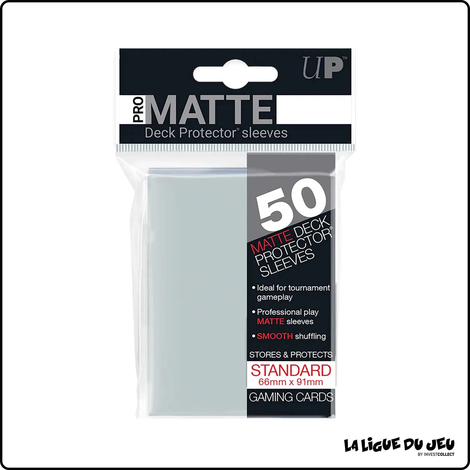 Sleeve - Ultra Pro - Format Standard - Matte - Transparent - Par 50