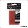 Sleeve - Ultra Pro - Format Standard - Gloss - Rouge - Par 50