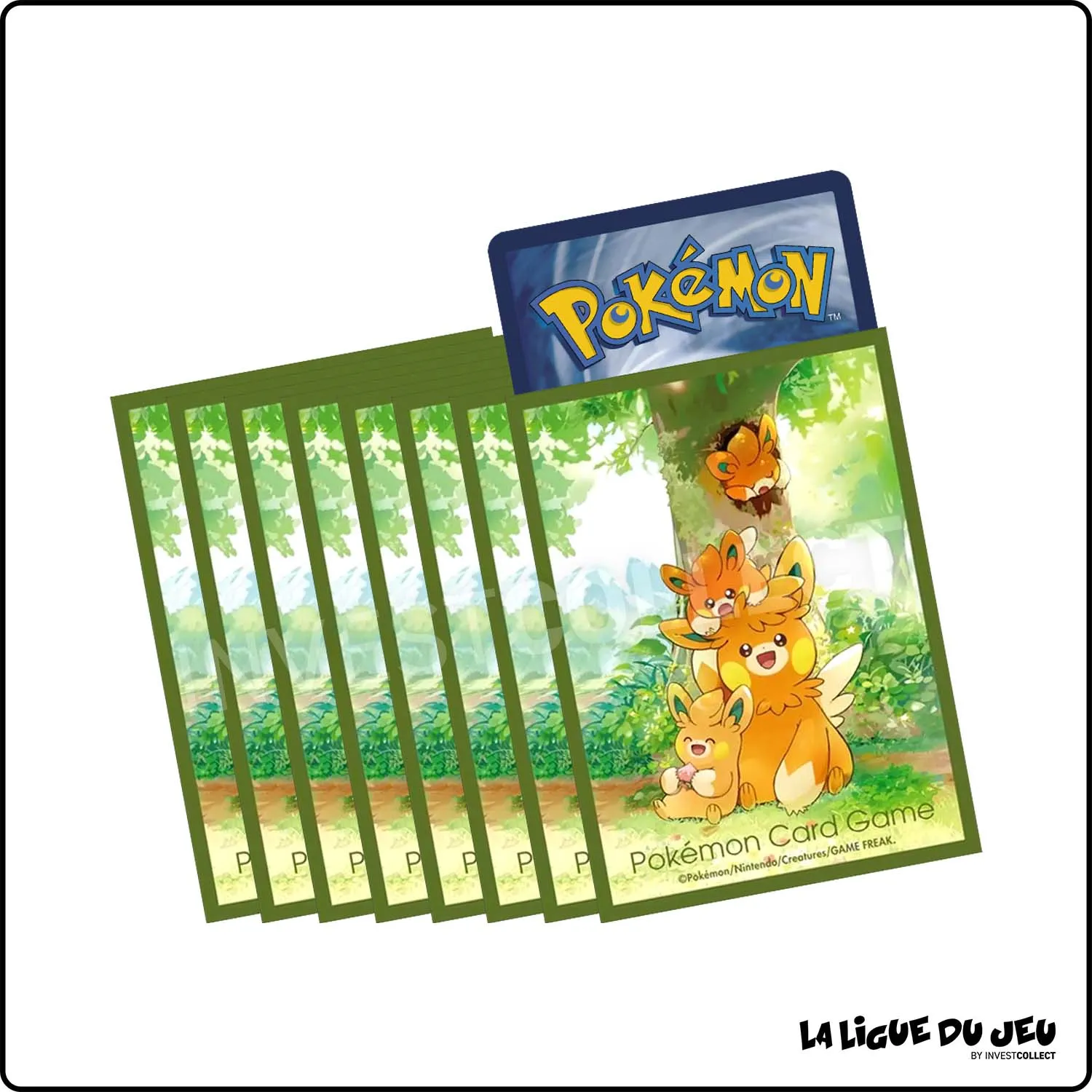 Sleeve - Pokemon - Pokemon Center - Famille Pohmarmotte - Par 64