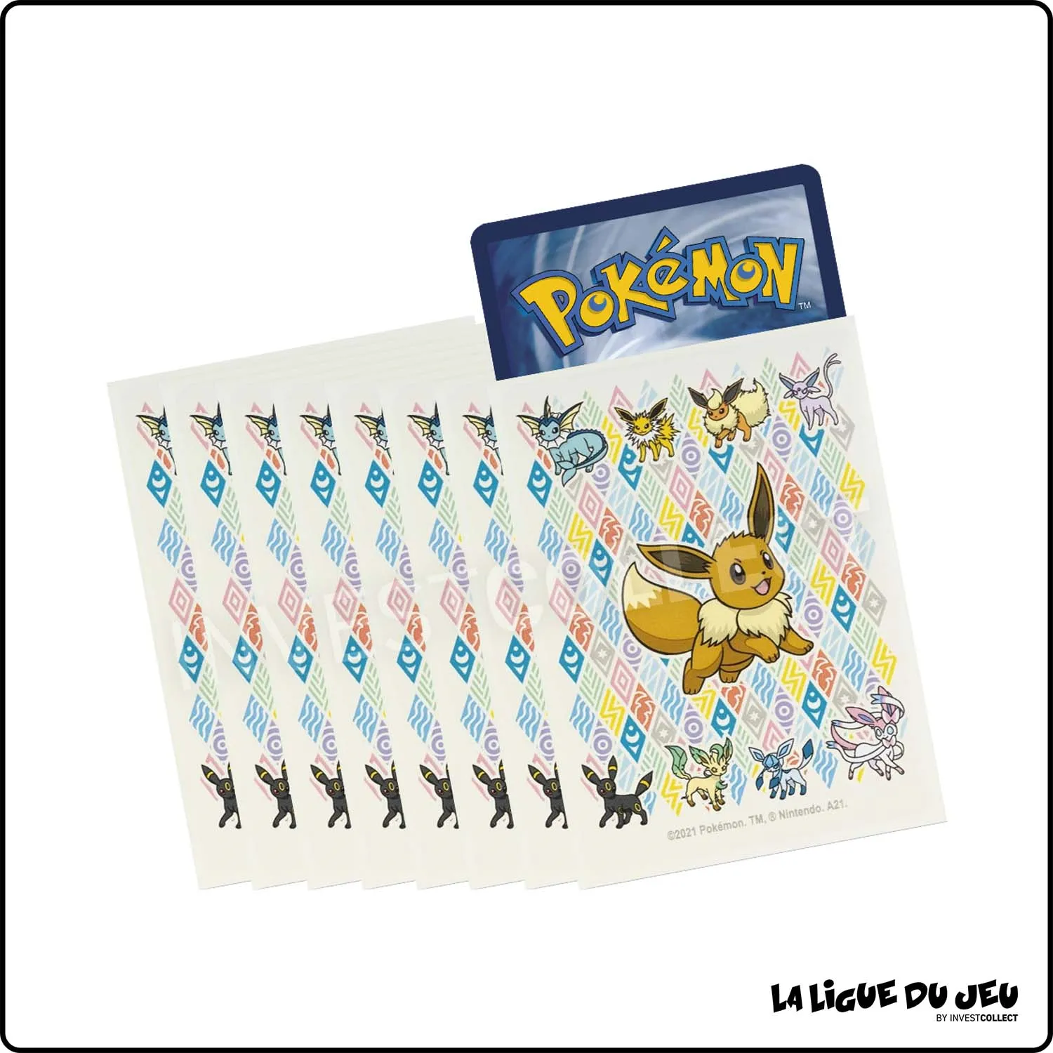 Sleeve - Pokemon - Pokemon Center - Évoli Prismatique - Par 65