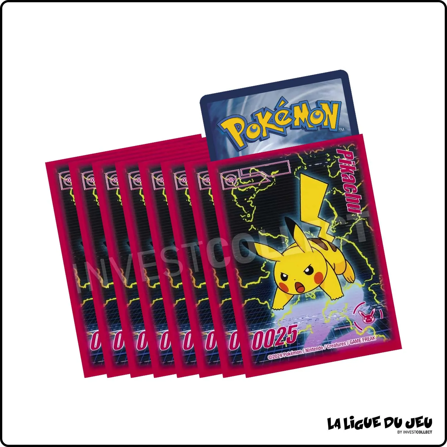 Sleeve - Pokemon - Pokemon Center - Pikachu Charge Néon - Par 65