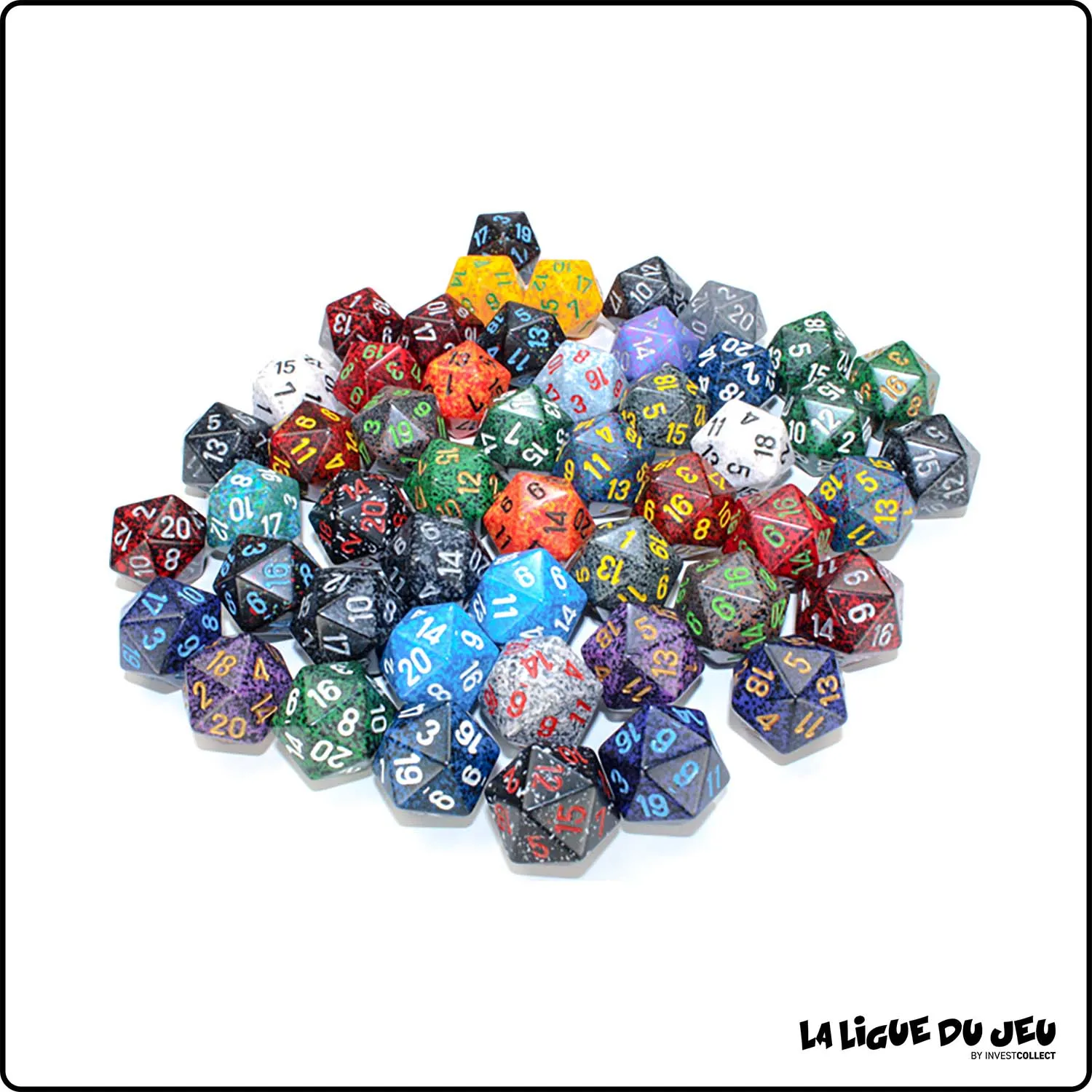 Dés 20 - Chessex - 16 mm - Granite