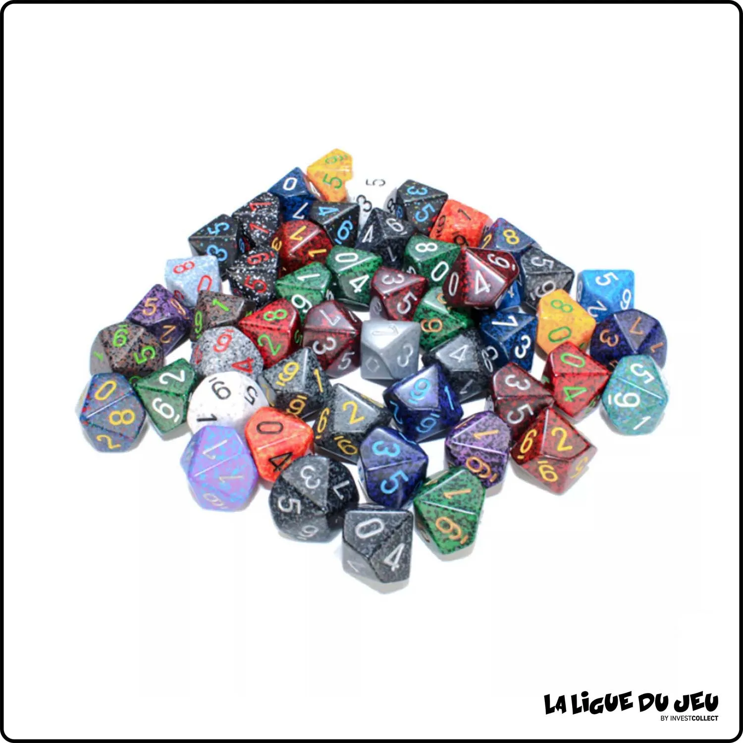 Dés 10 - Chessex - 16mm - Granite