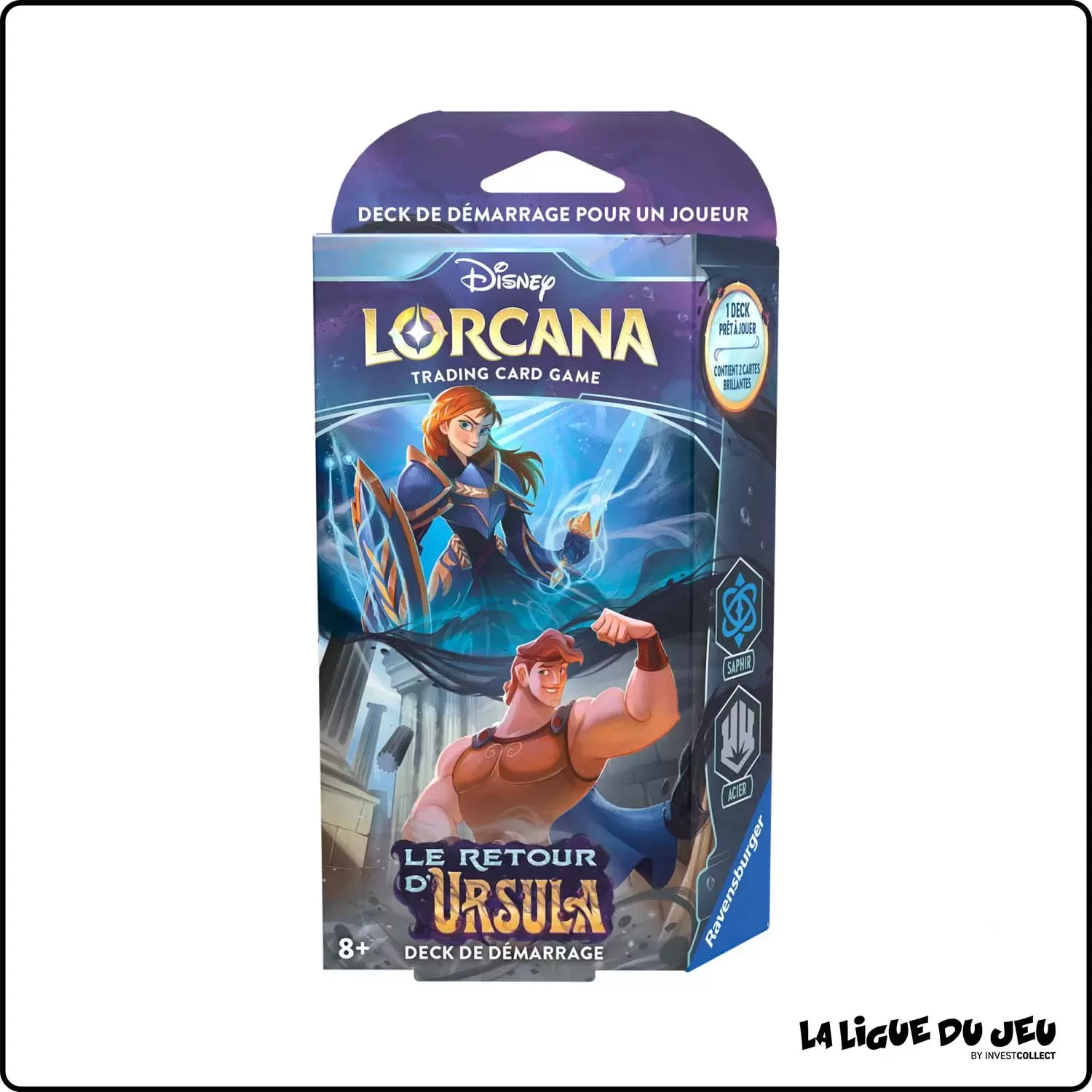 Deck - Lorcana - Le Retour d'Ursula - Deck de Démarrage Anna & Hercule - Scellé - Français