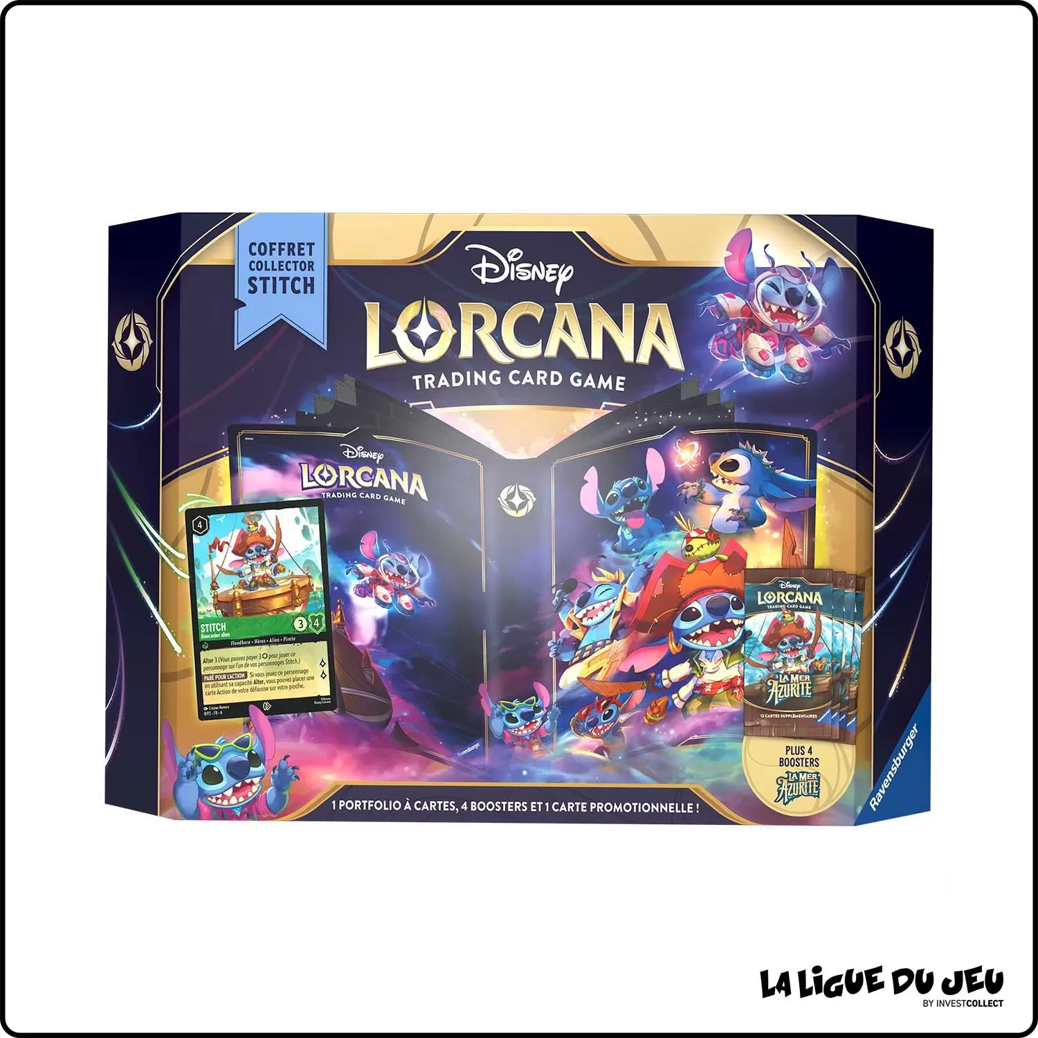 Coffret - Lorcana - La Mer Azurite - Coffret Cadeau Collector Stitch - Scellé - Français