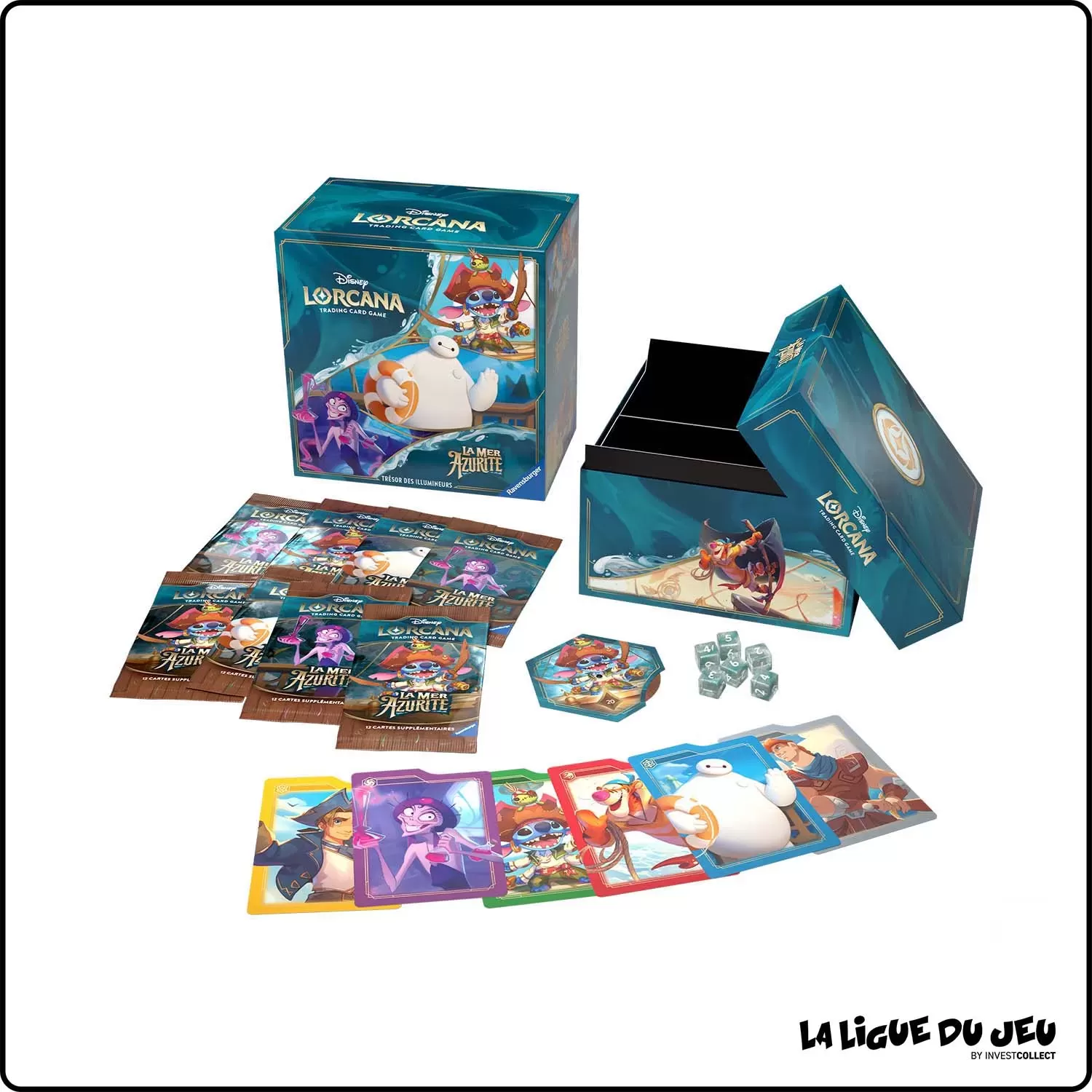 Coffret - Lorcana - La Mer Azurite - Trove Pack - Trésor des Illumineurs - Scellé - Français