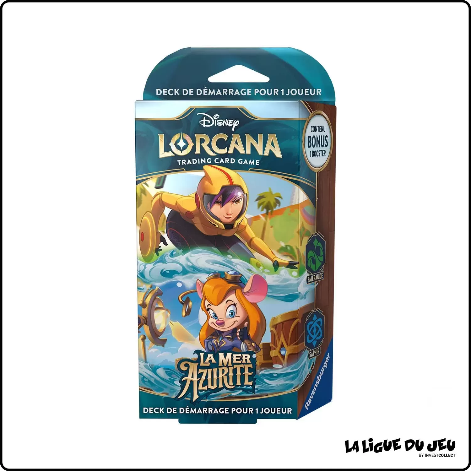 Deck - Lorcana - La Mer Azurite - Deck de Démarrage Go Go Tomago & Gadget Hackwrench - Scellé - Français