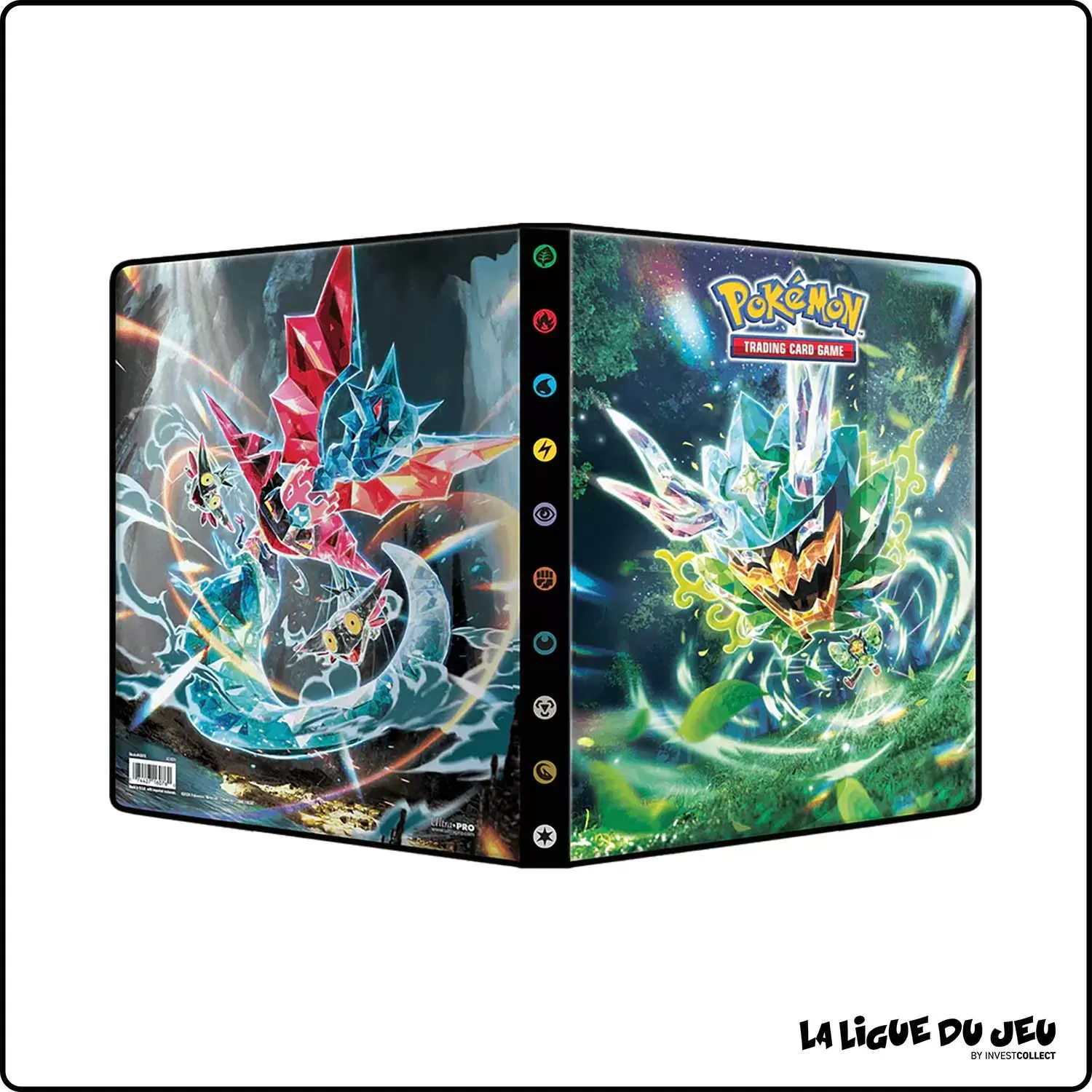 Portfolio - Pokemon - Album de rangement - Mascarade Crépusculaire - EV6 - Ogerpon & Lanssorien - 252 cases