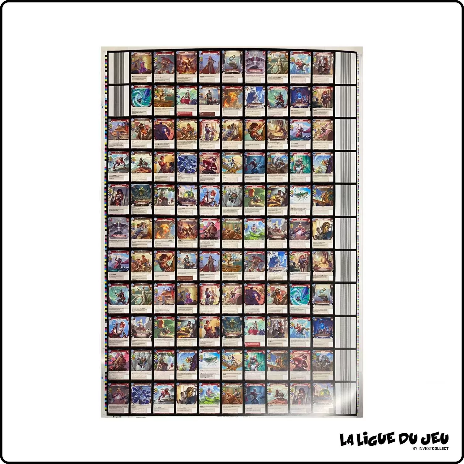 Uncut Sheet - Altered - Au Delà des Portes - Planche de Cartes Communes Exclusif Kickstarter - Anglais