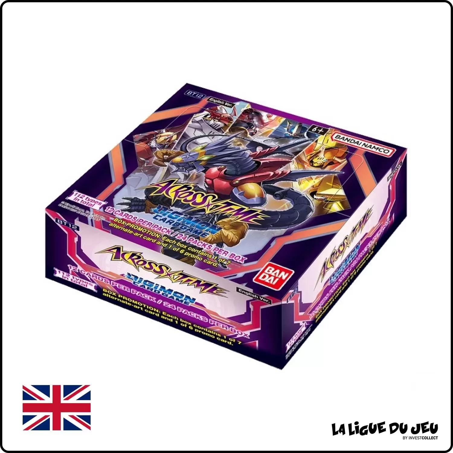 Display - Digimon Card Game - Across Time - BT12 - 24 Boosters - Scellé - Anglais