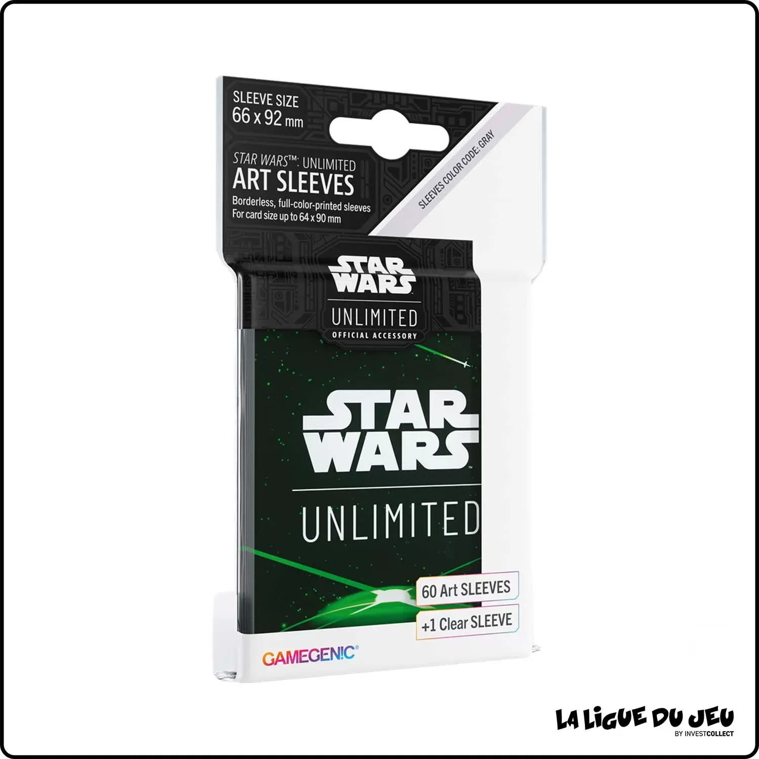 Sleeve - Star Wars Unlimited - Format Standard - Card Back Green - par 60